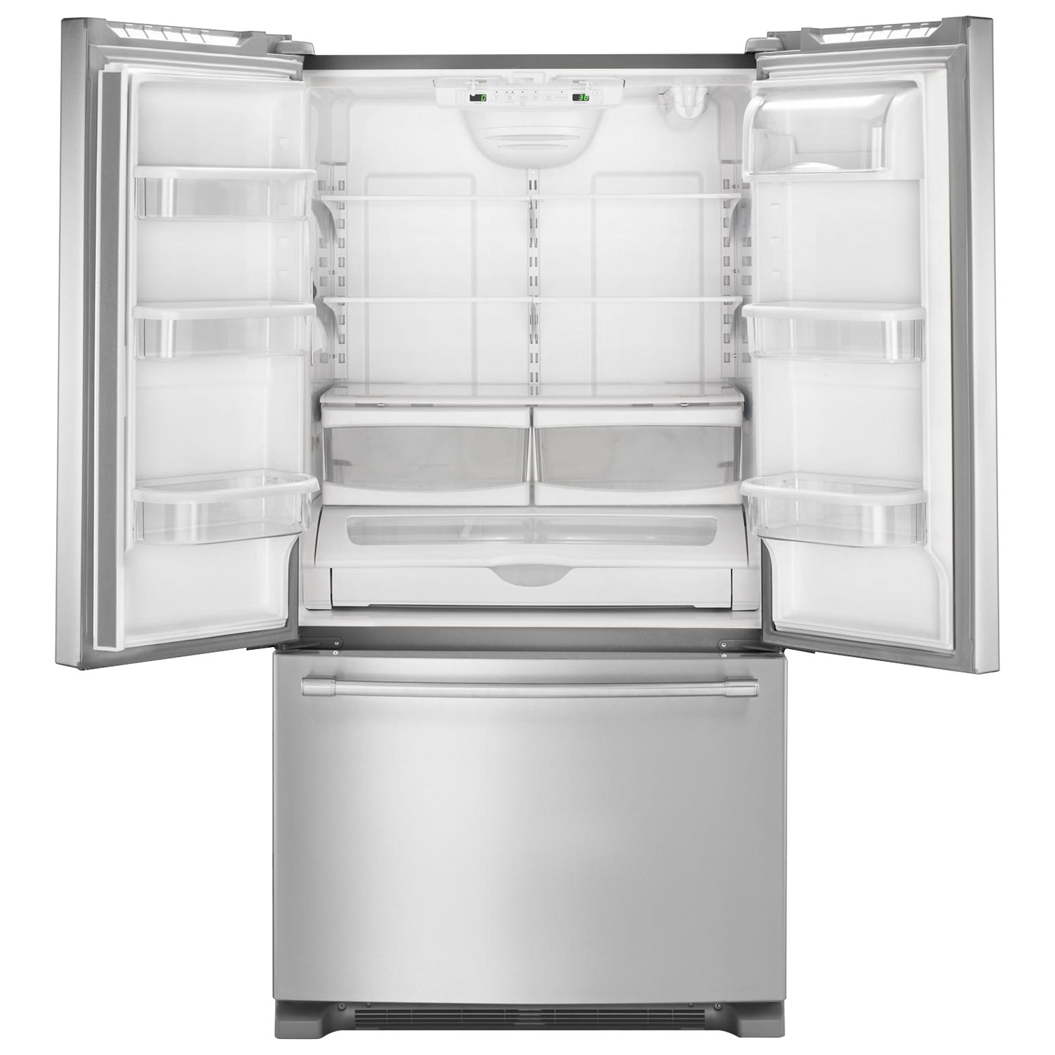 Réfrigérateur à deux portes à profondeur de comptoir 20 pi³ 36 po Maytag - Inox