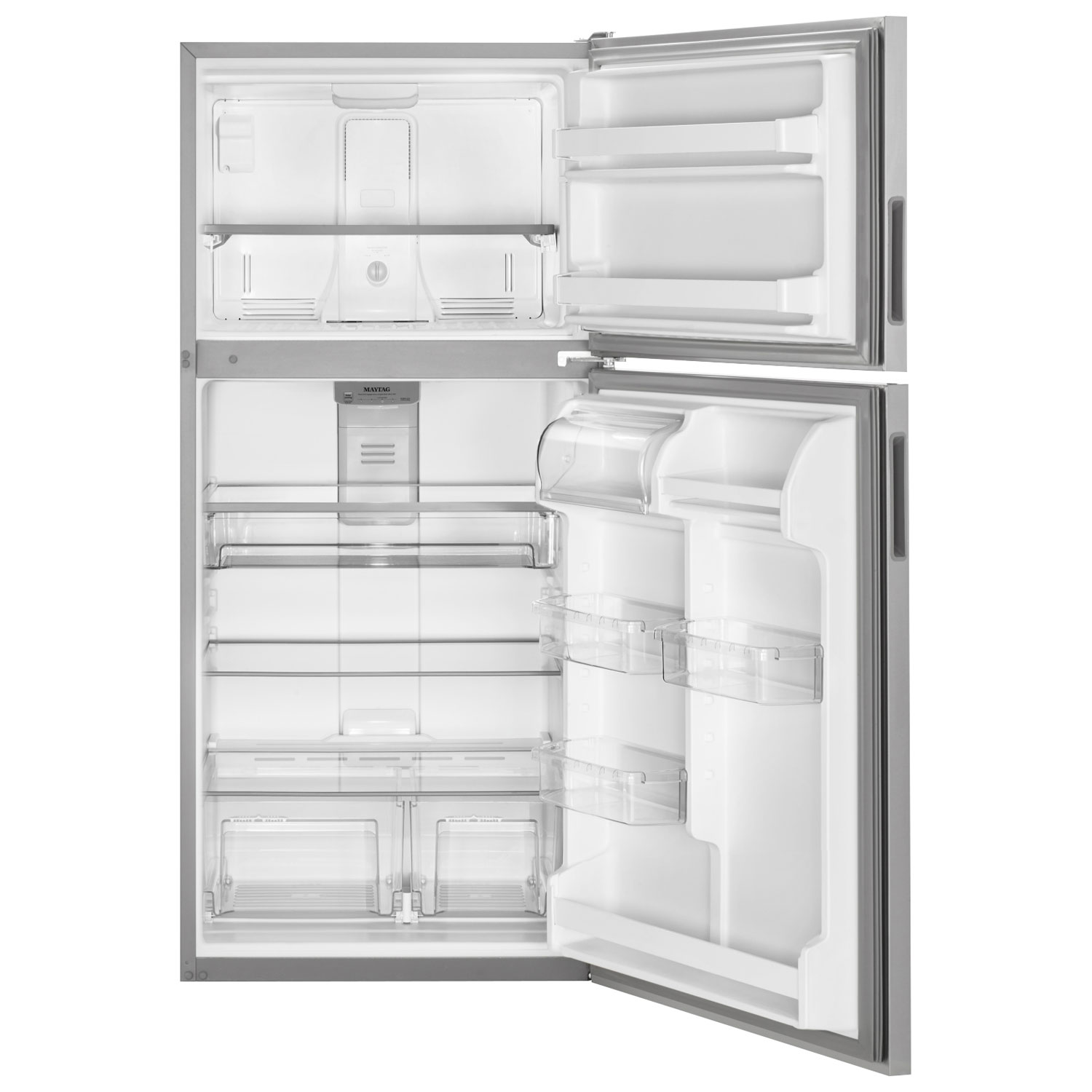 Maytag 33" 21 Cu. Ft. Top Freezer Refrigerator with LED Lighting - Stainless Steel
