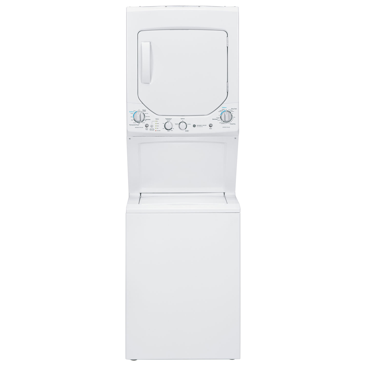 GE 2.6 Cu. Ft. Electric Washer & Dryer Laundry Centre (GUD24ESMMWW) - White