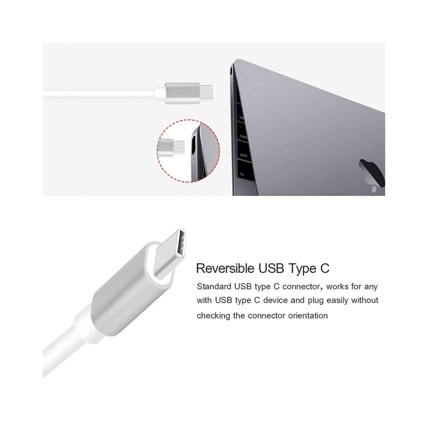 axGear Adaptateur de concentrateur de charge USB 3.1 Type C vers HDMI USB 3.0 Convertisseur USB-C pour Macbook