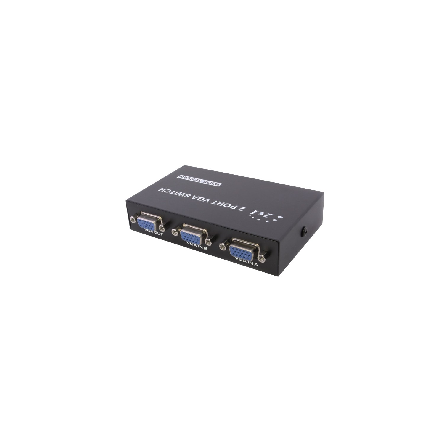 AxGear – Commutateur VGA à 2 ports, boîtier de partage de moniteur SVGA, 2 en 1, sélecteur ACL