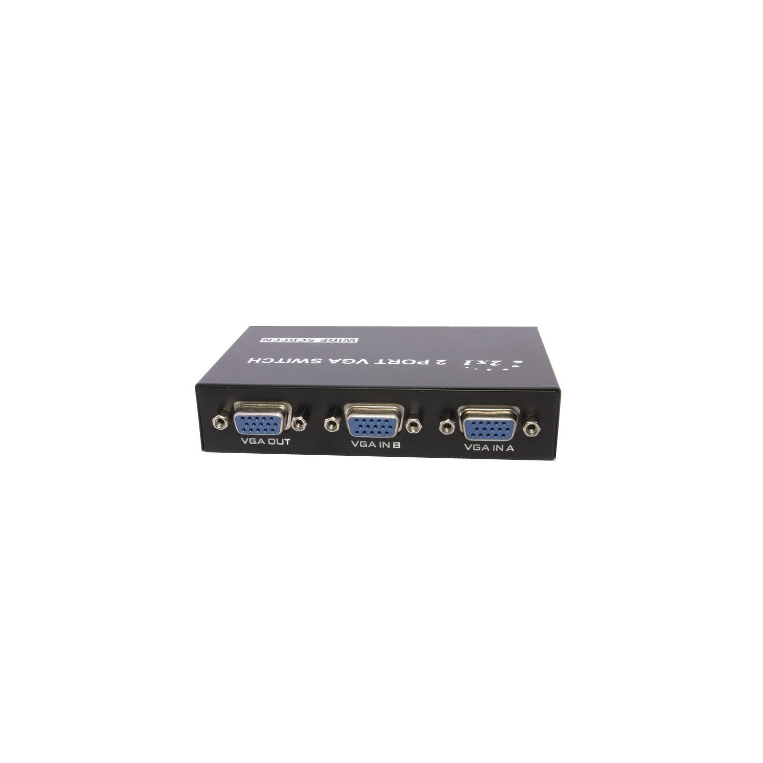 AxGear – Commutateur VGA à 2 ports, boîtier de partage de moniteur SVGA, 2 en 1, sélecteur ACL