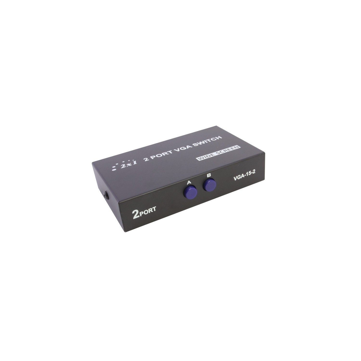 AxGear – Commutateur VGA à 2 ports, boîtier de partage de moniteur SVGA, 2 en 1, sélecteur ACL