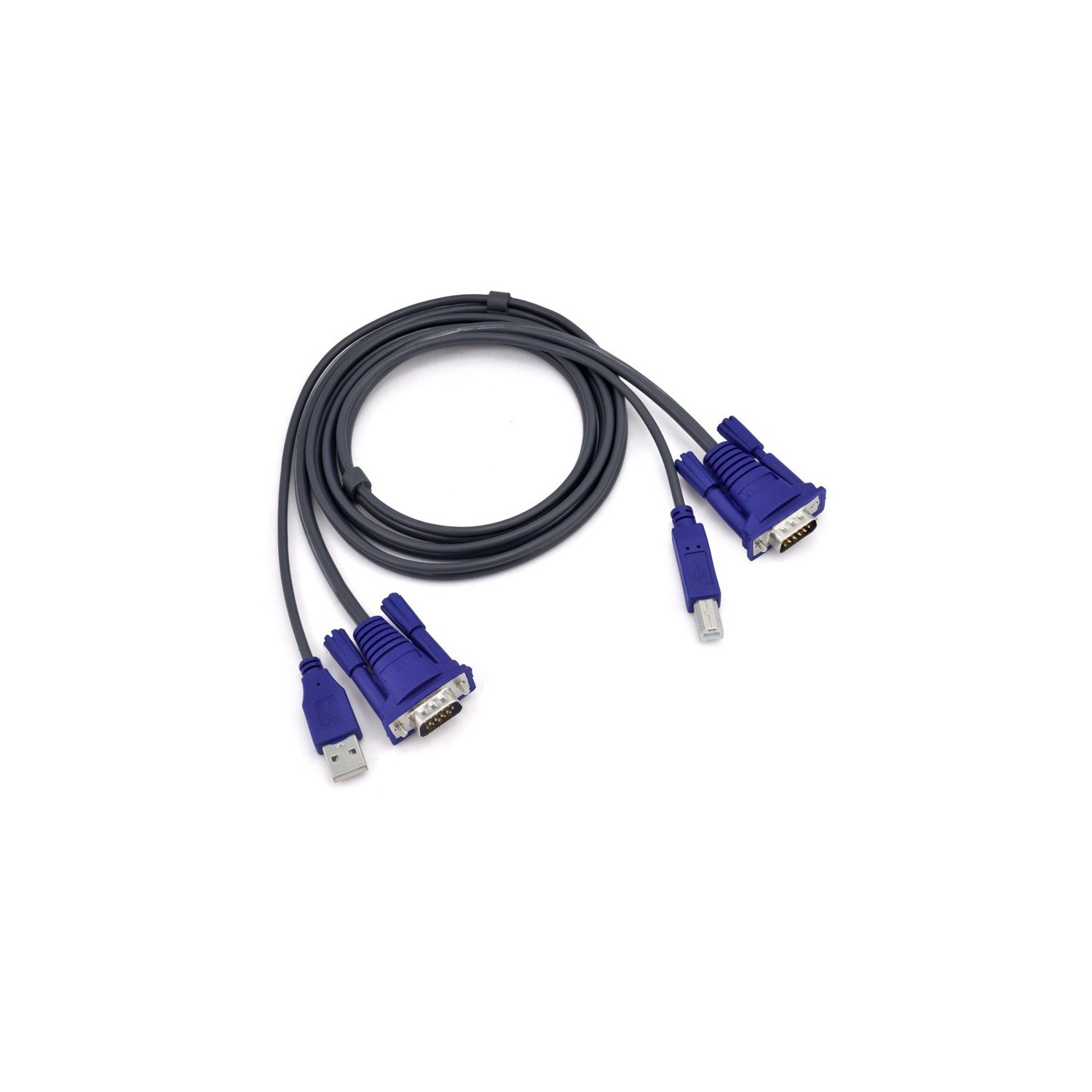 axGear Commutateur KVM USB manuel à 8 ports Partager Clavier Souris Moniteur Câble de sélection de PC