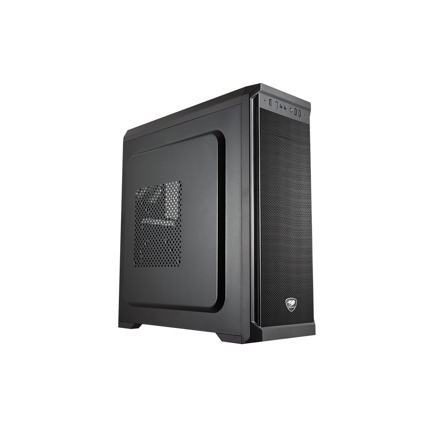 Cougar MX330-X PC Gaming Case Mid Tower|Mini-ITX/Micro ATX/ATX|Fan Pre-Installed 1x120 Rear|Fan/Water Cooling Support|Cable Management|Black (385NC10.0001)
