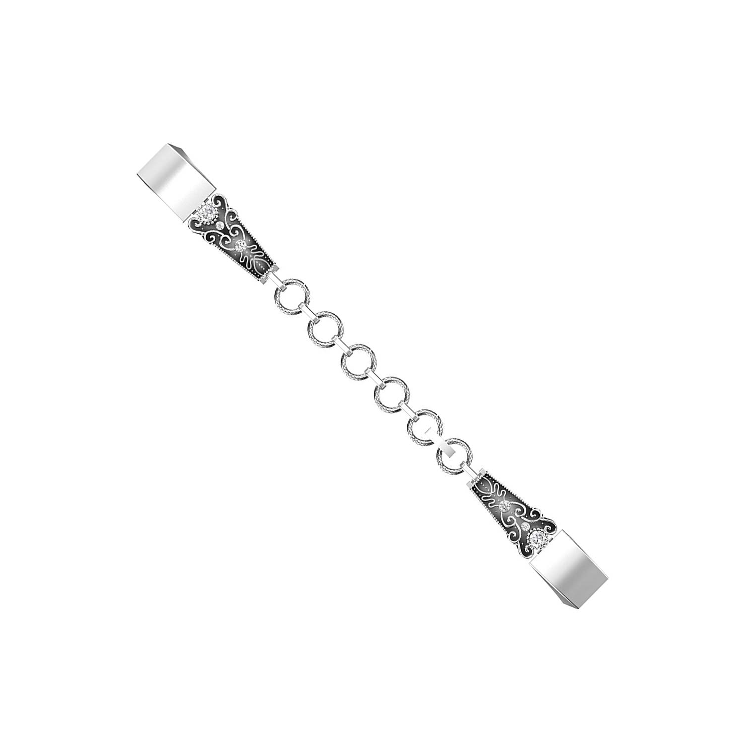 StrapsCo Vintage Stainless Steel Bracelet Band Strap for Fitbit Alta & Alta HR