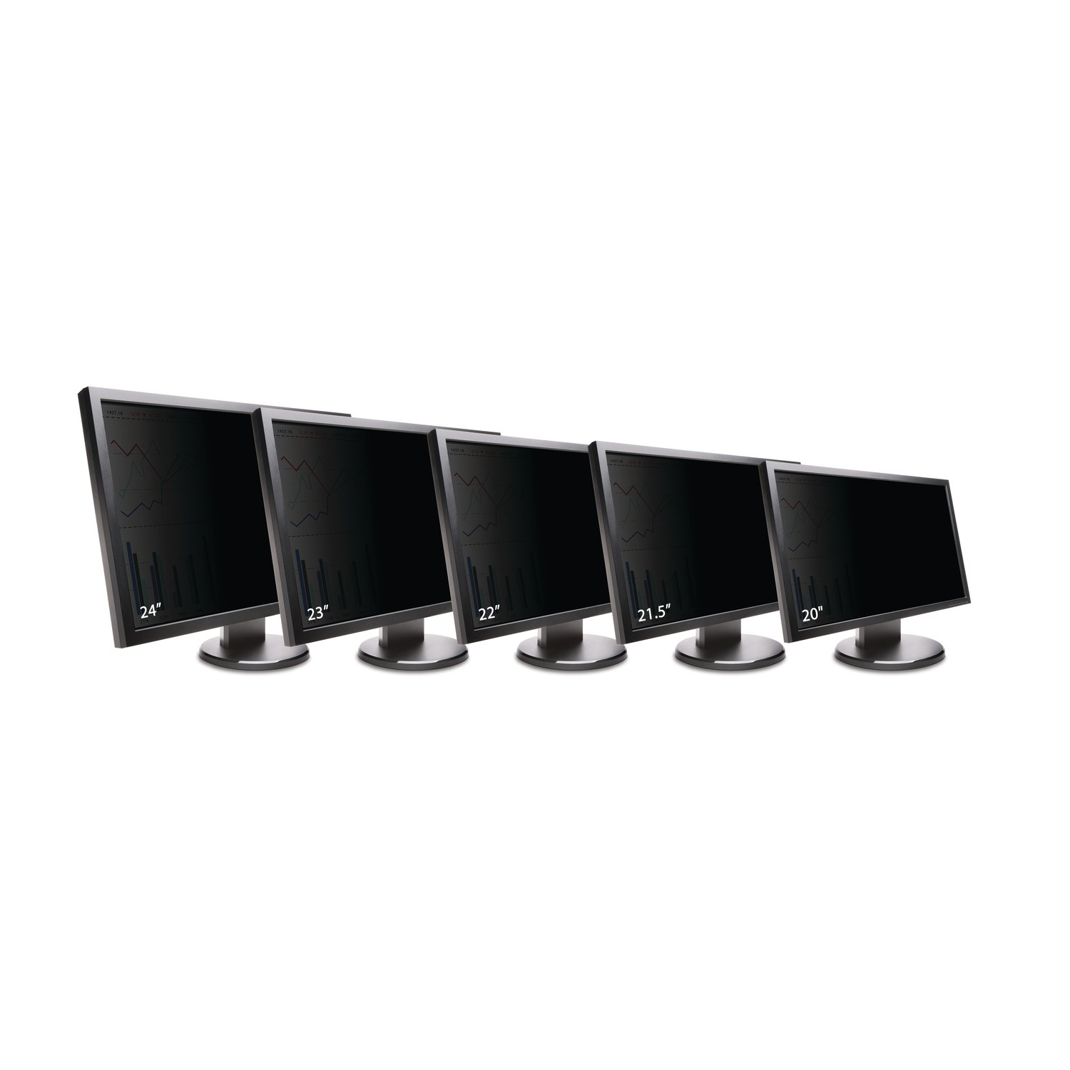 Kensington Privacy Screen for 24” Widescreen Monitors - Black -