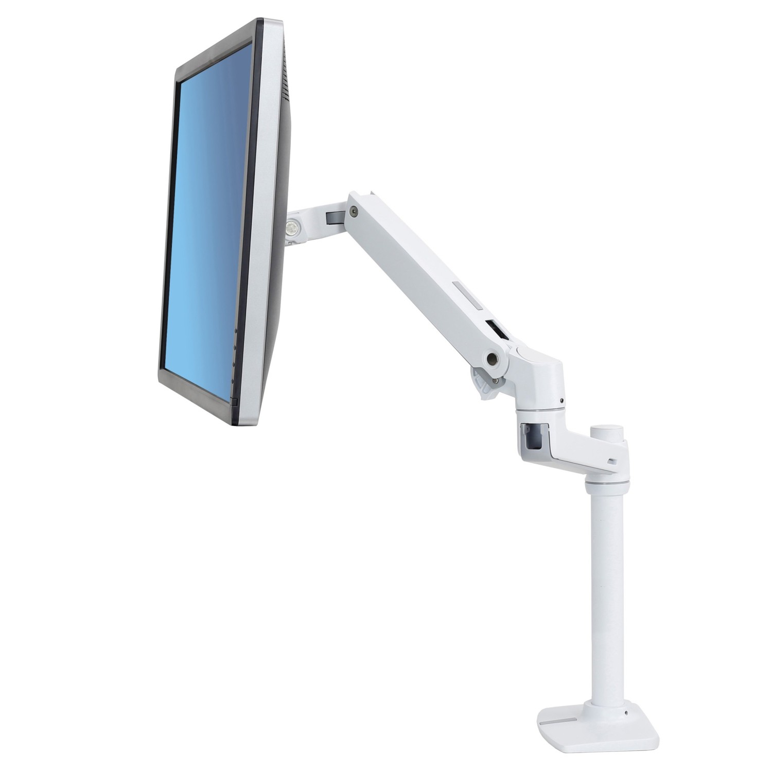 Ergotron LX Up to 32" Tall Pole Desk Monitor Mount - (45-537-216)