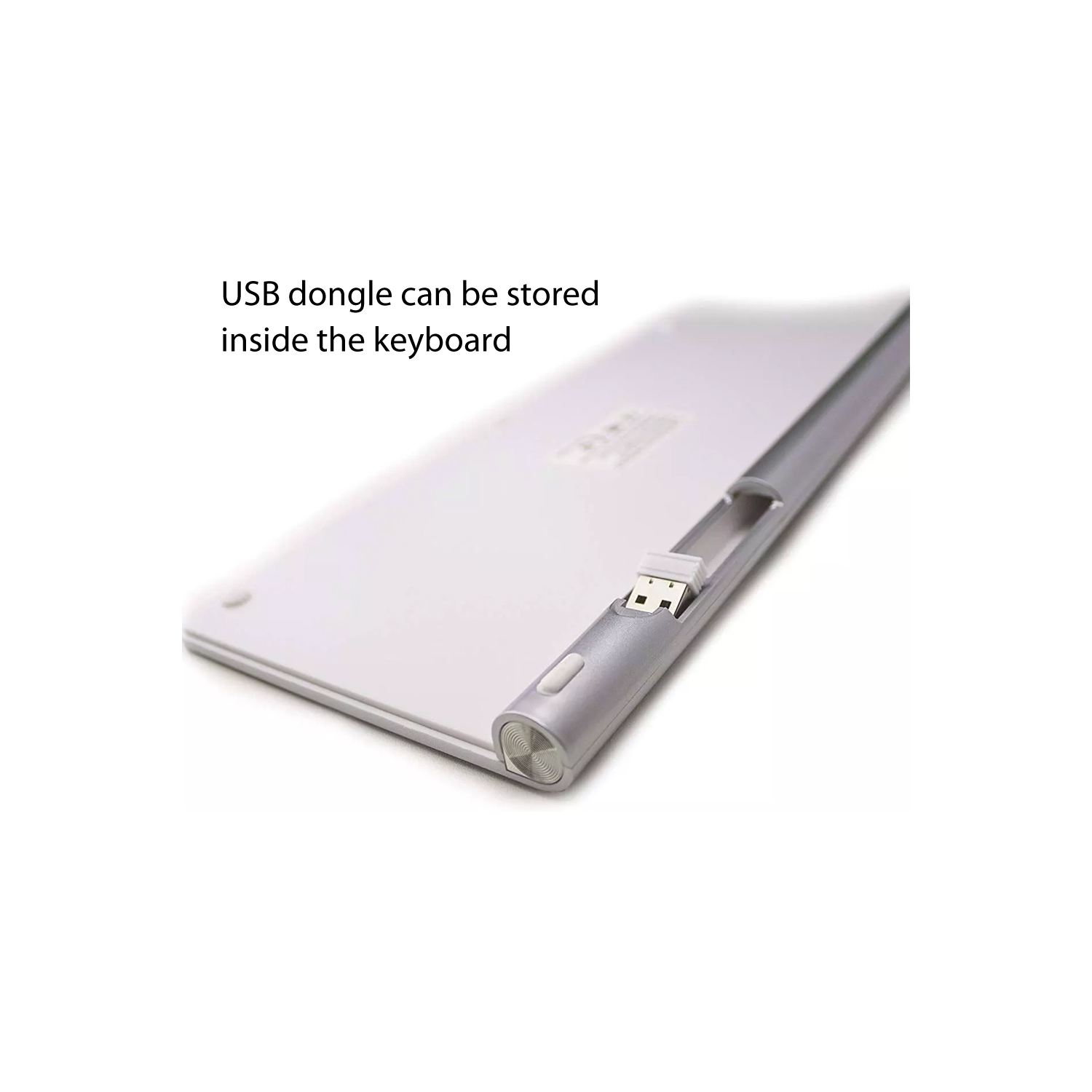 AnthroDesk Slim Wireless Keyboard and Mouse Combo, 2.4GHz USB