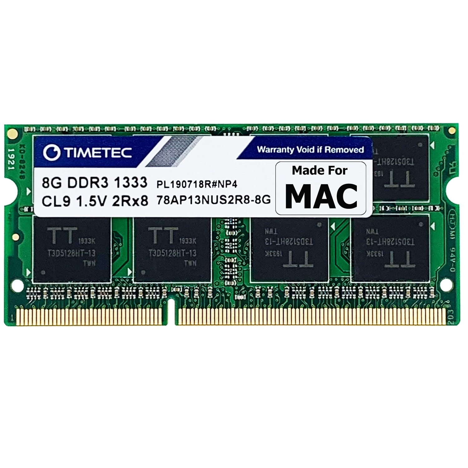 Timetec 8GB Compatible for Apple DDR3 1333MHz PC3-10600 CL9 for Mac Book Pro, iMac,&nbsp; Mac Mini SODIMM MAC RAM Upgrade