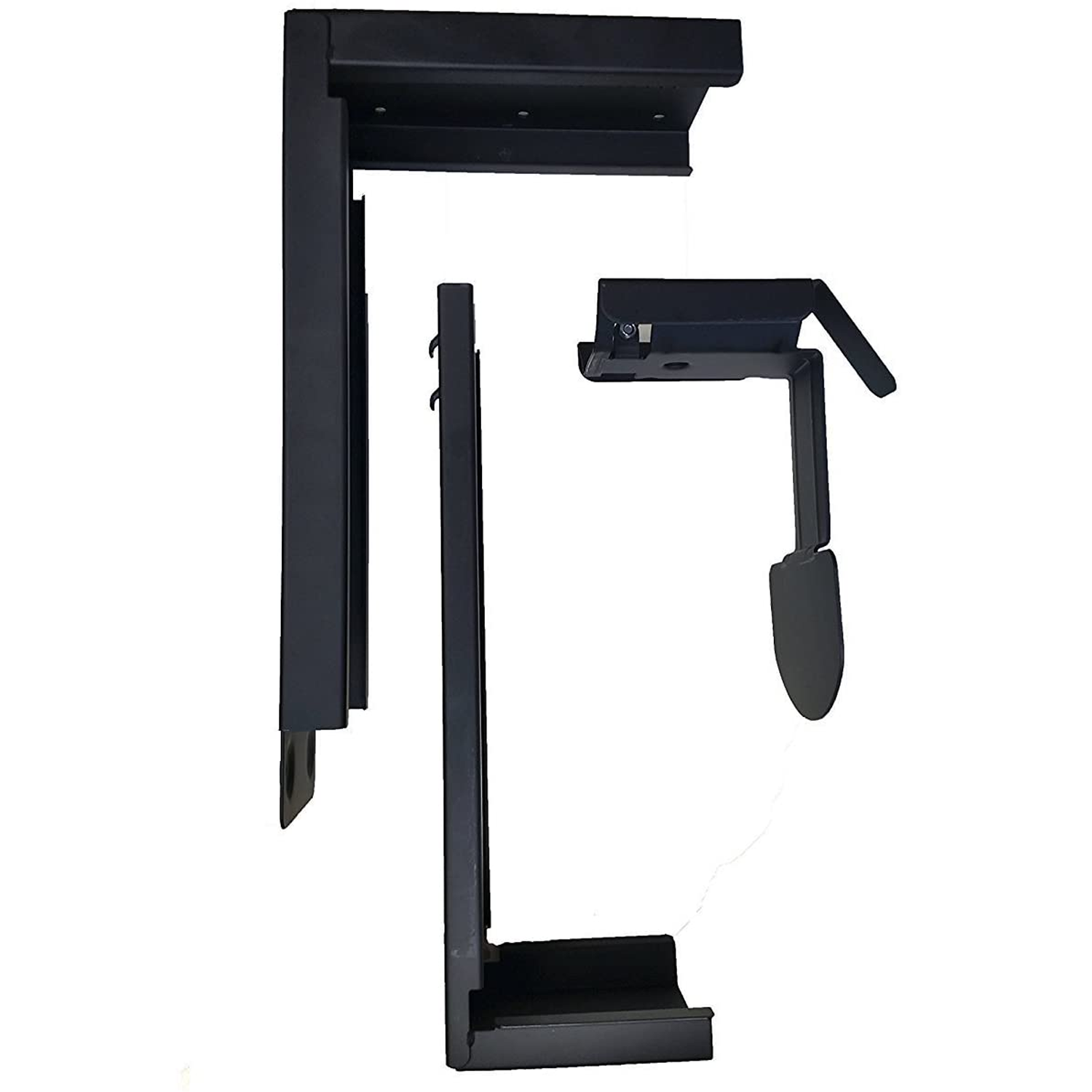 3M™ Adjustable Under-desk CPU Holder with 360 Degree Swivel, Black