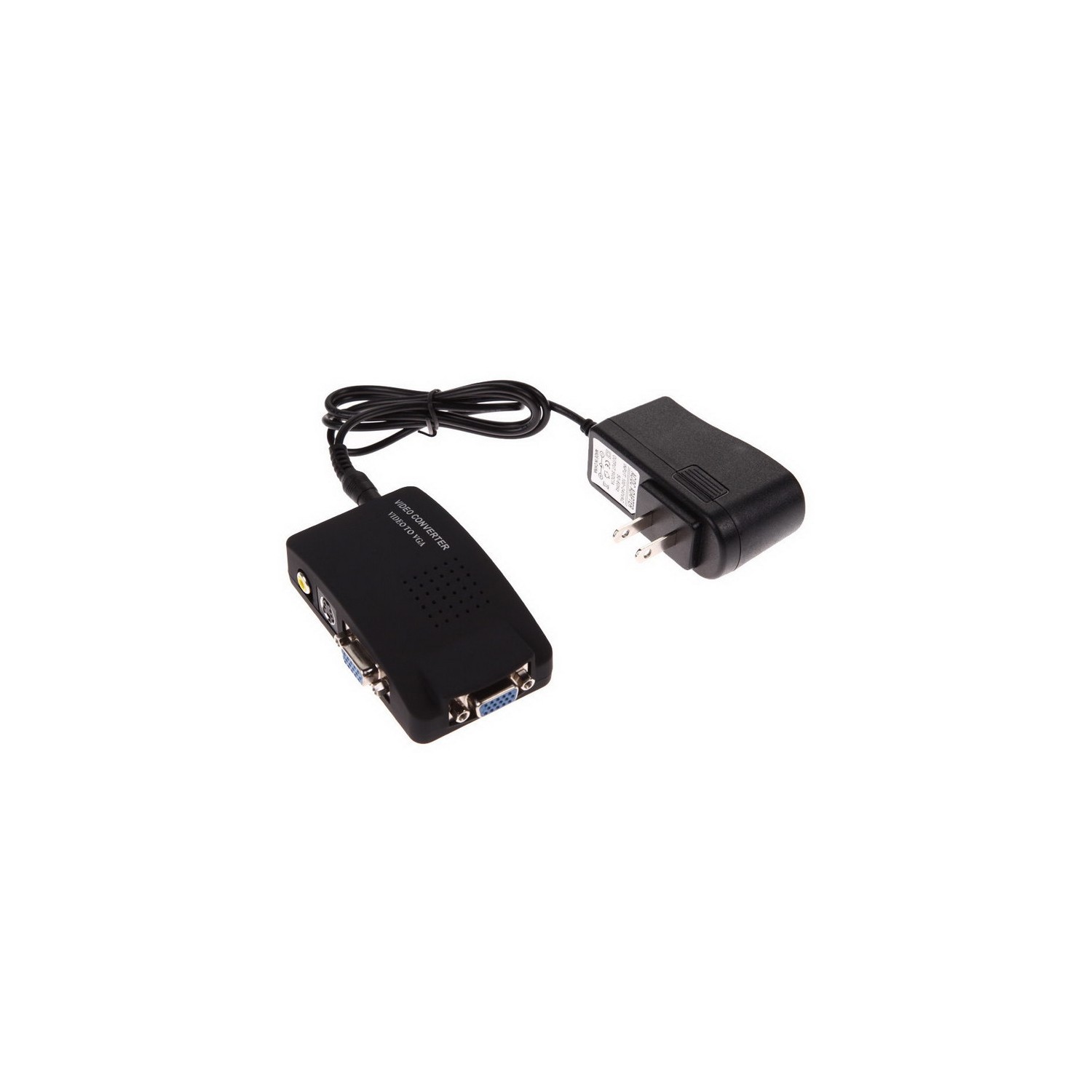 axGear AV RCA Composite S-Video To VGA Converter Adapter WIDE Sc0N