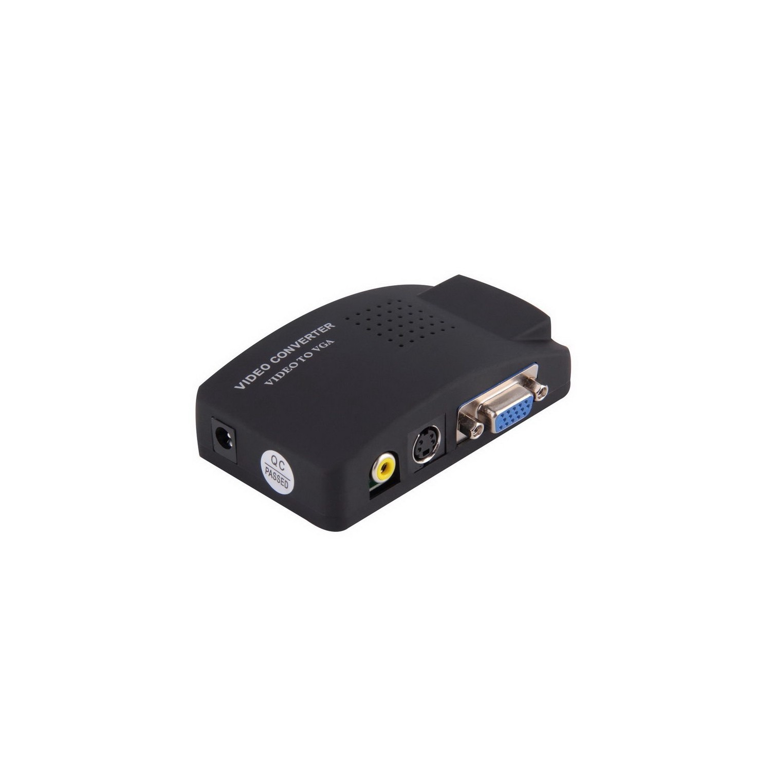 axGear AV RCA Composite S-Video To VGA Converter Adapter WIDE Sc0N