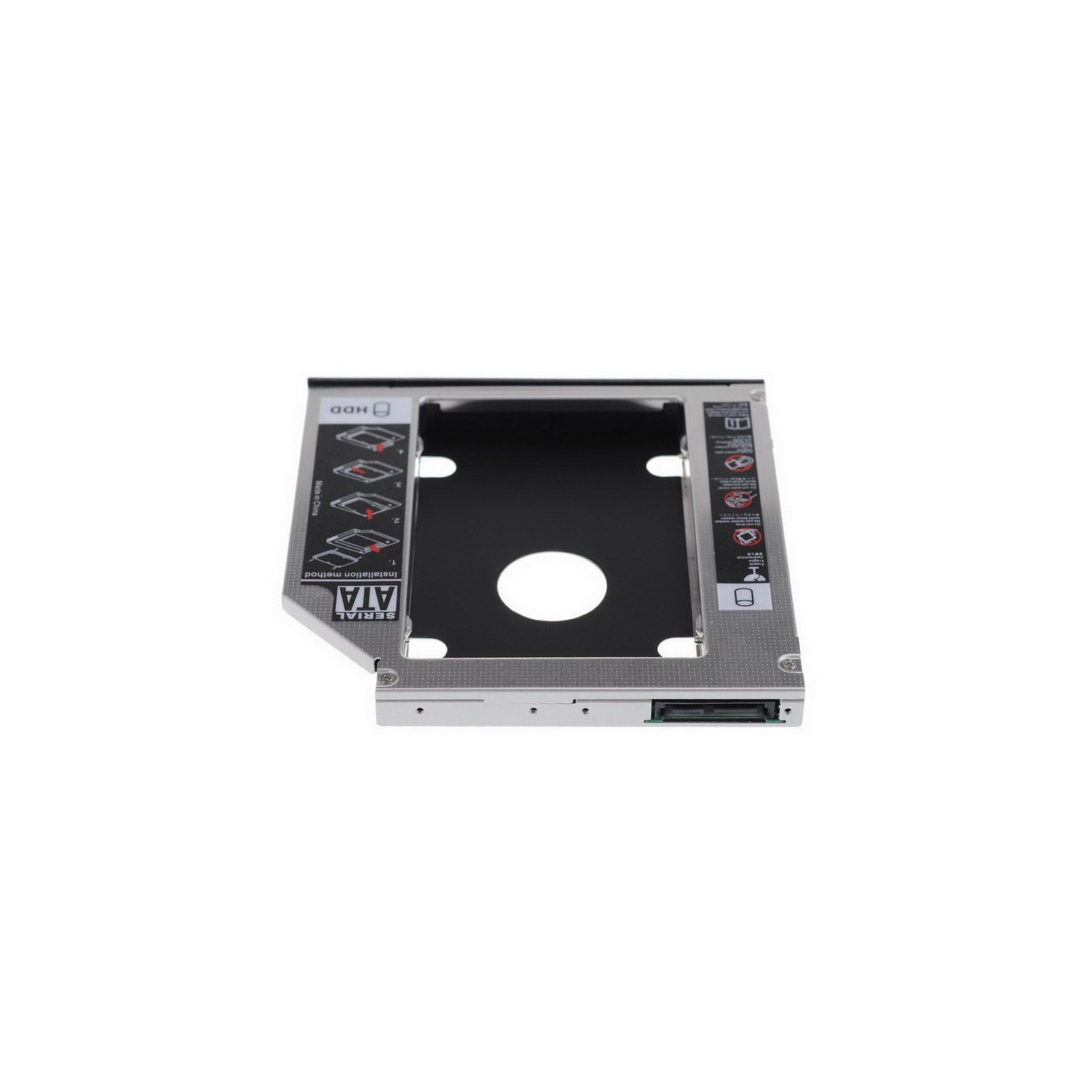 axGear Optical Bay 2nd SATA HDD Hard Drive Caddy CD DVD-ROM For Laptop NoteBook 9.5mm