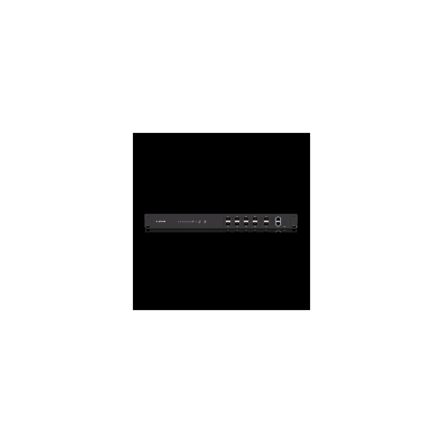 Ubiquiti UFiber GPON Optical Line Terminal - Rackmountable - Black