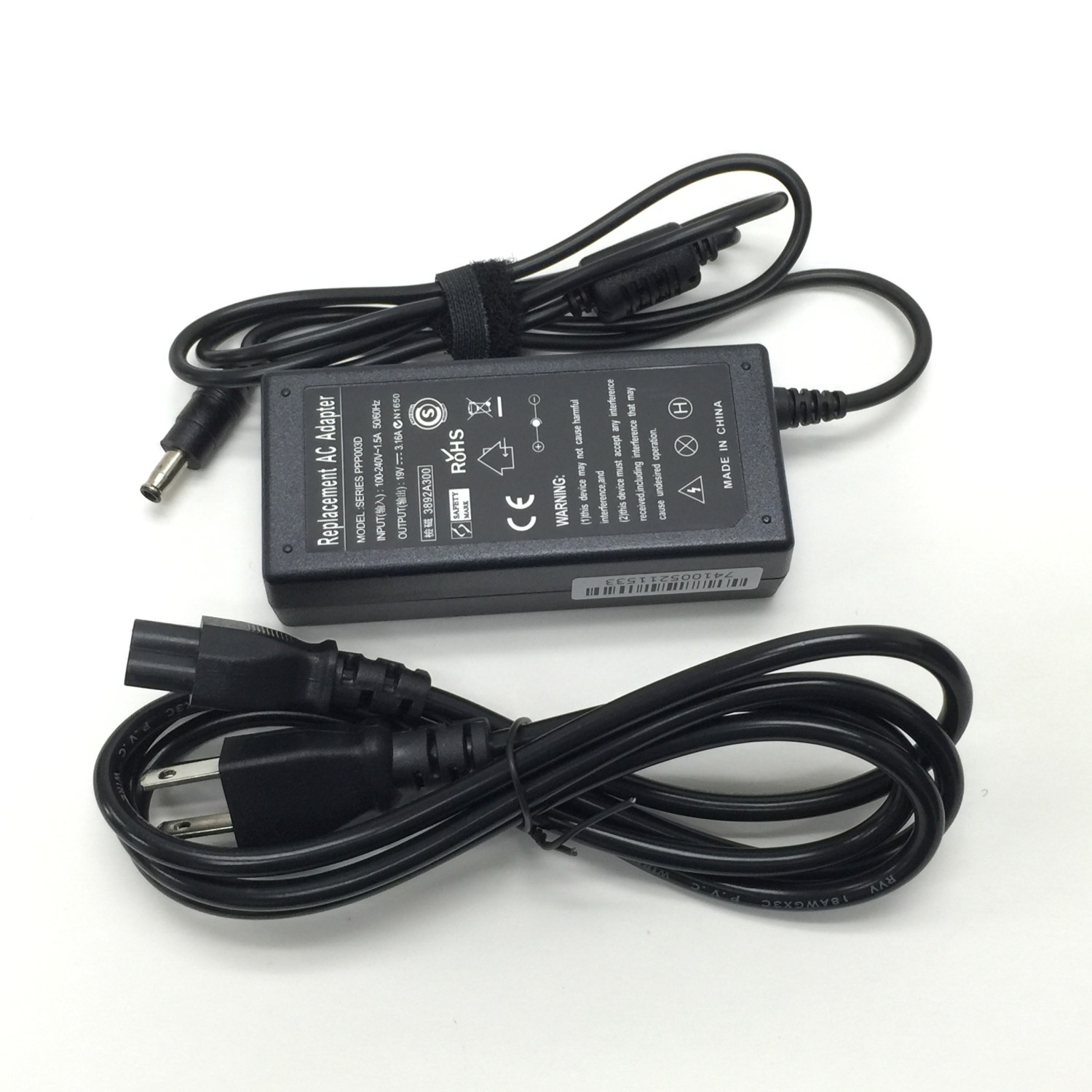 60W AC adapter power charger for Samsung NP-522 NP-R530 NP-R530-JA04US