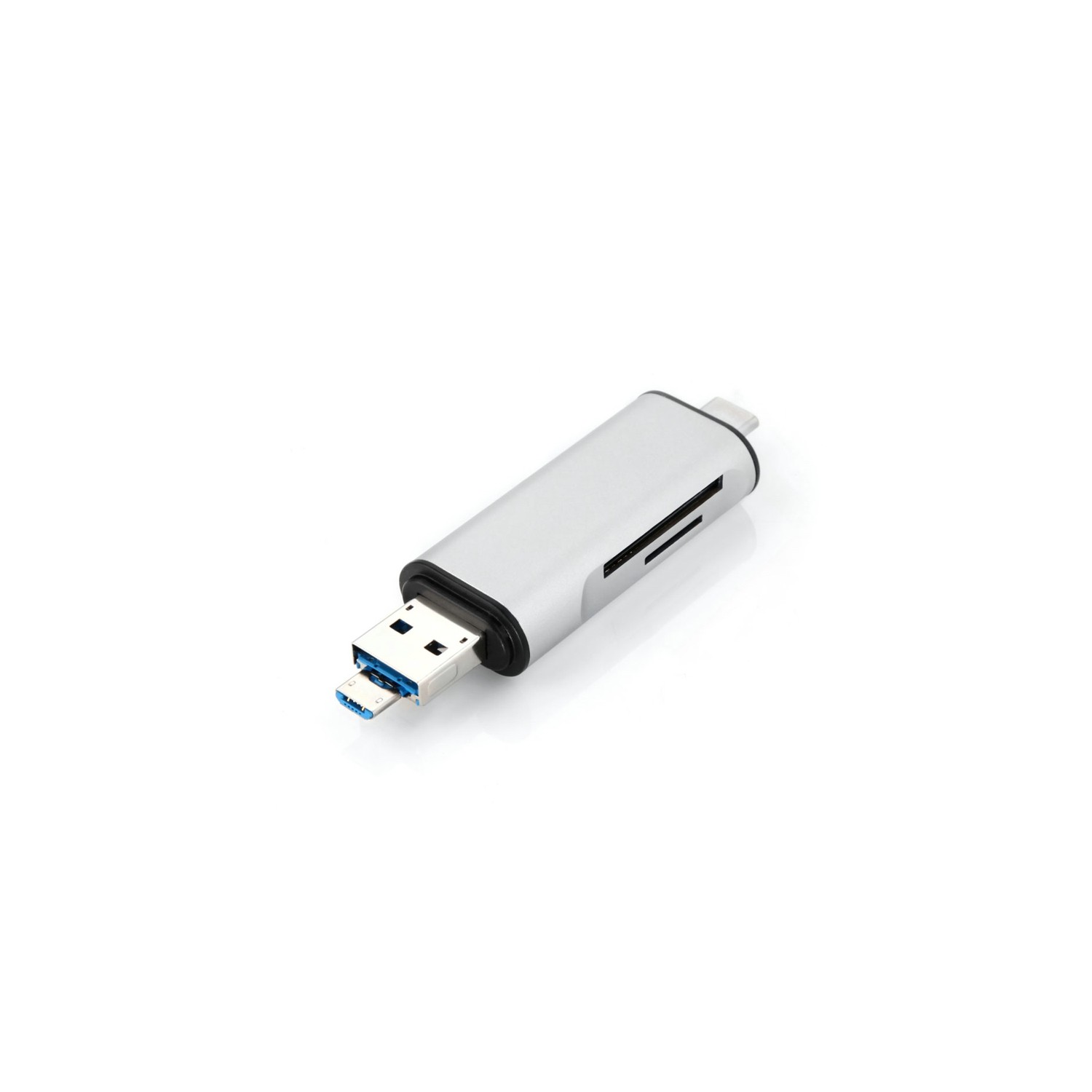 axGear USB-C Type C/USB 3.1/Micro USB/OTG TF SD Card Reader for Phone Macbook 12 Inch