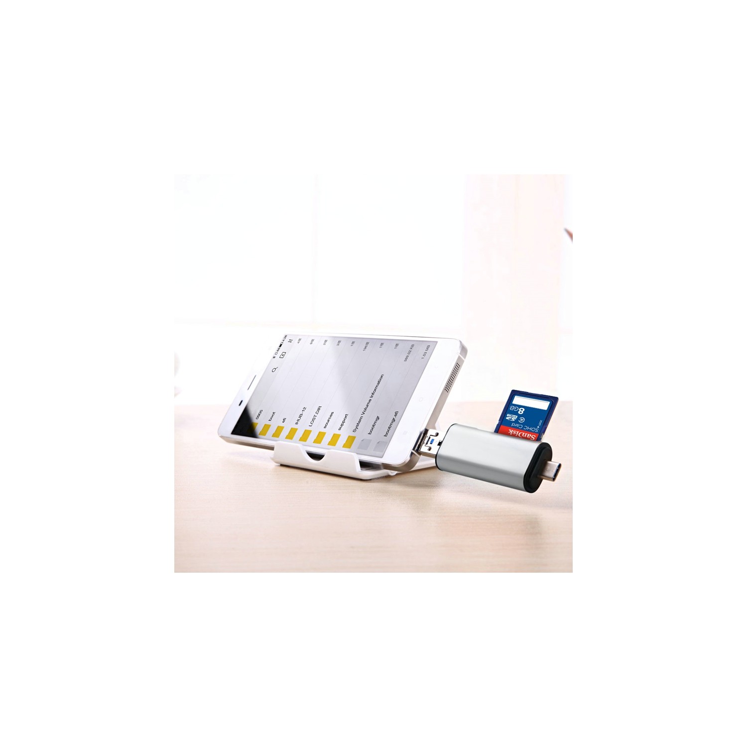 axGear USB-C Type C/USB 3.1/Micro USB/OTG TF SD Card Reader for Phone Macbook 12 Inch