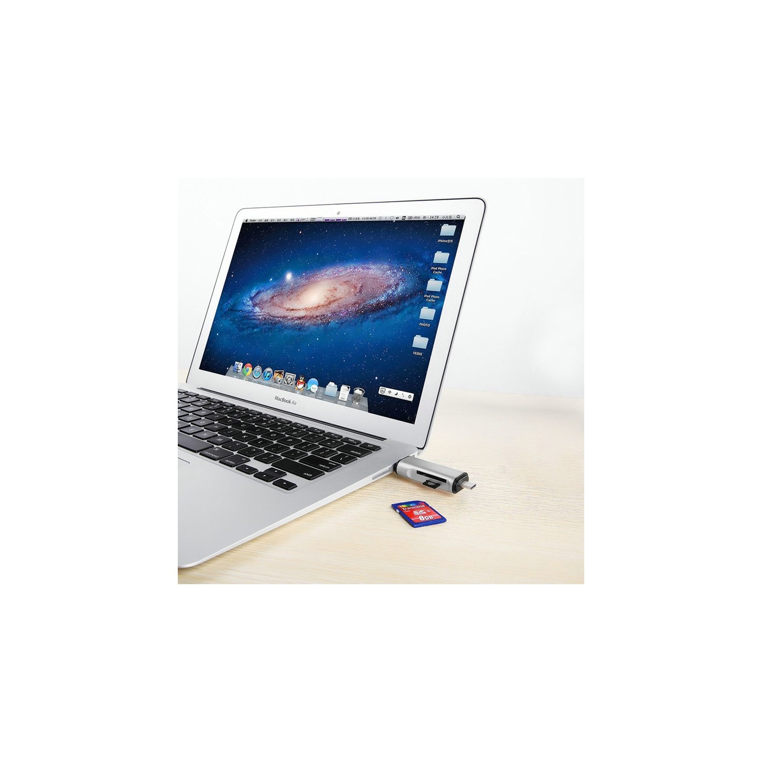 axGear USB-C Type C/USB 3.1/Micro USB/OTG TF SD Card Reader for Phone Macbook 12 Inch