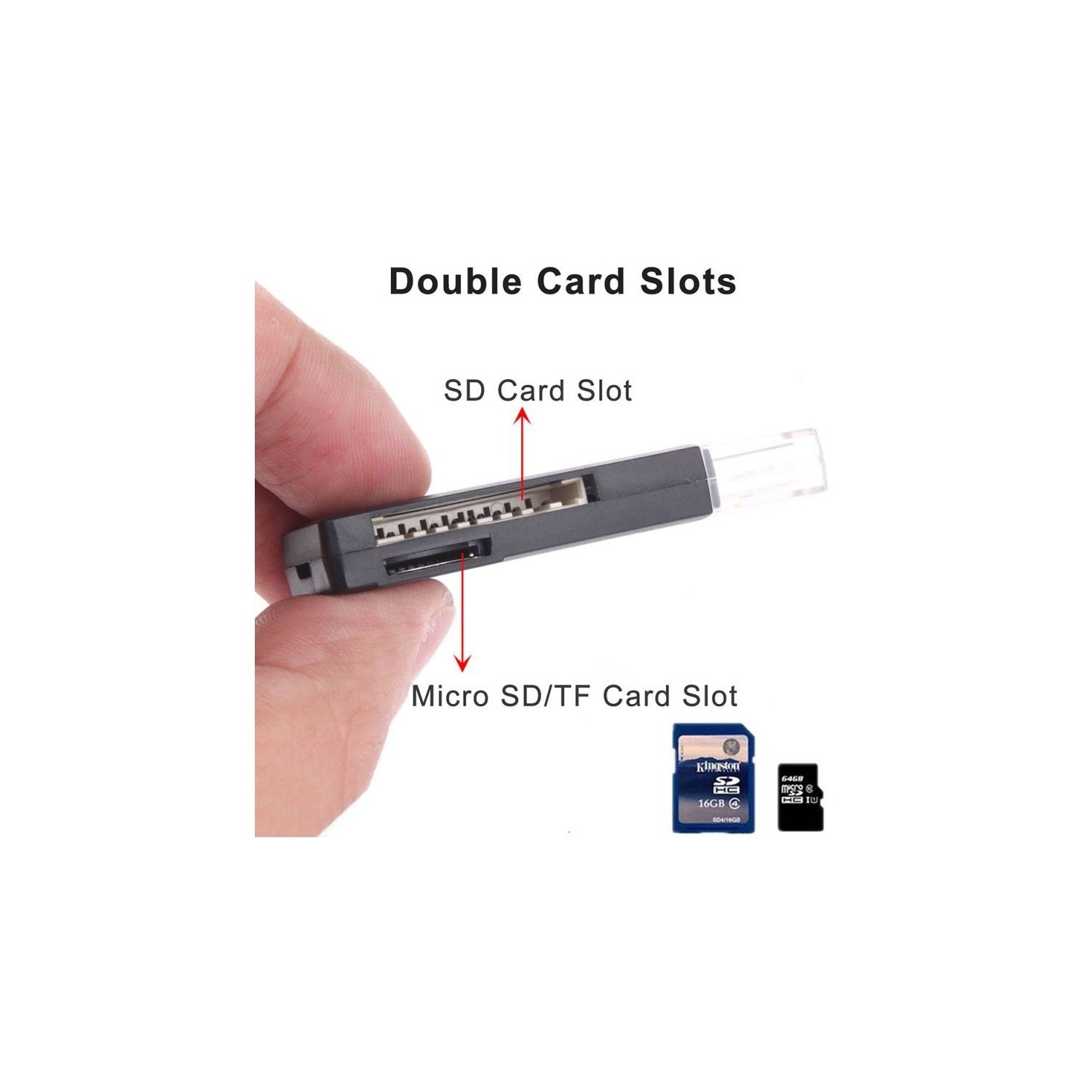 Le lecteur de cartes externe USB 3.0 Writer Mini portatif d’axGear pour carte microSD micro SD SDHC SDXC
