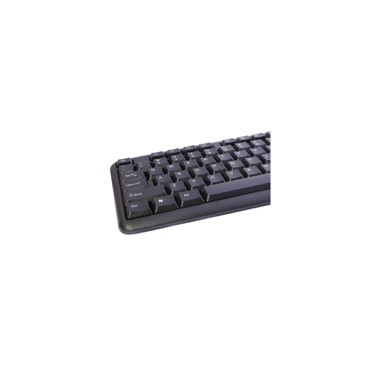 USB Wired Keyboard Full Sized Water Spill Resistant Black - axGear