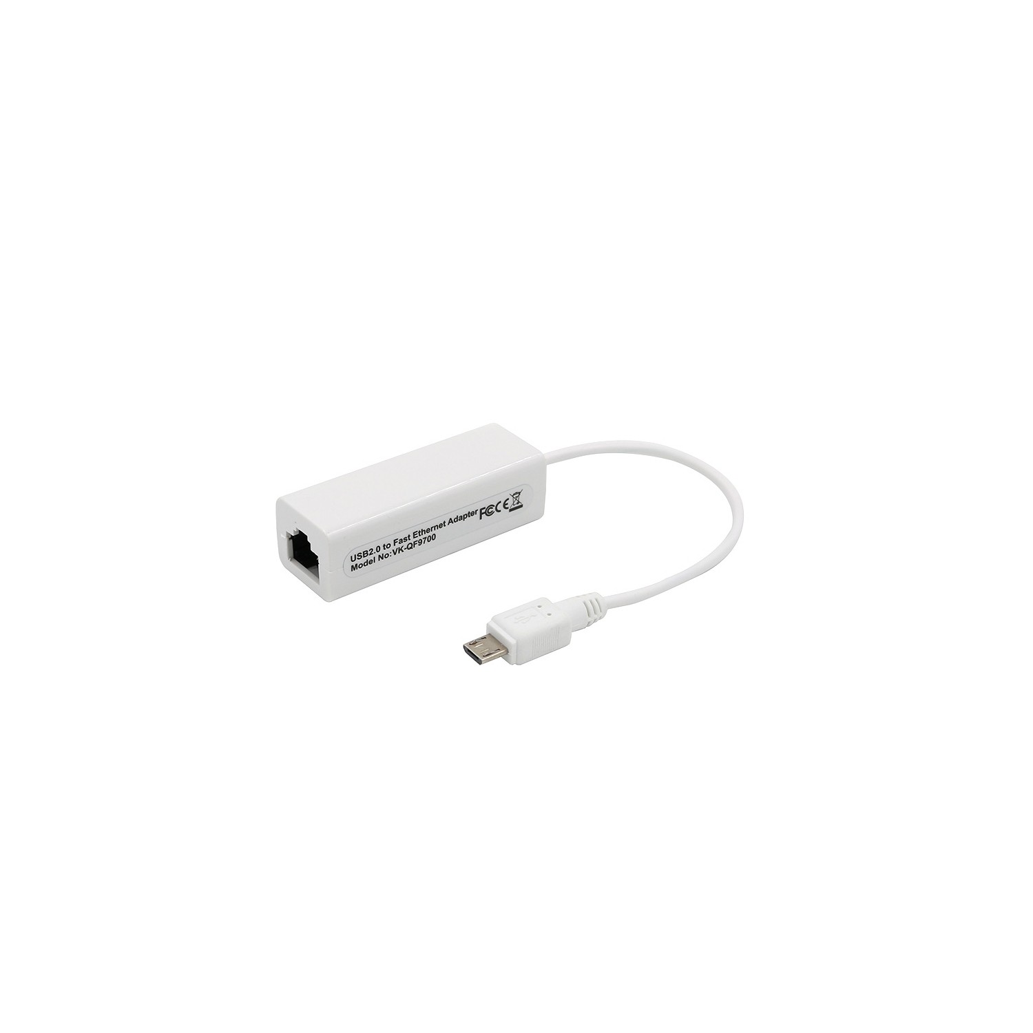 Adaptateur réseau local réseau port Ethernet RJ45 micro USB 2.0 pour tablette Android d’axGear