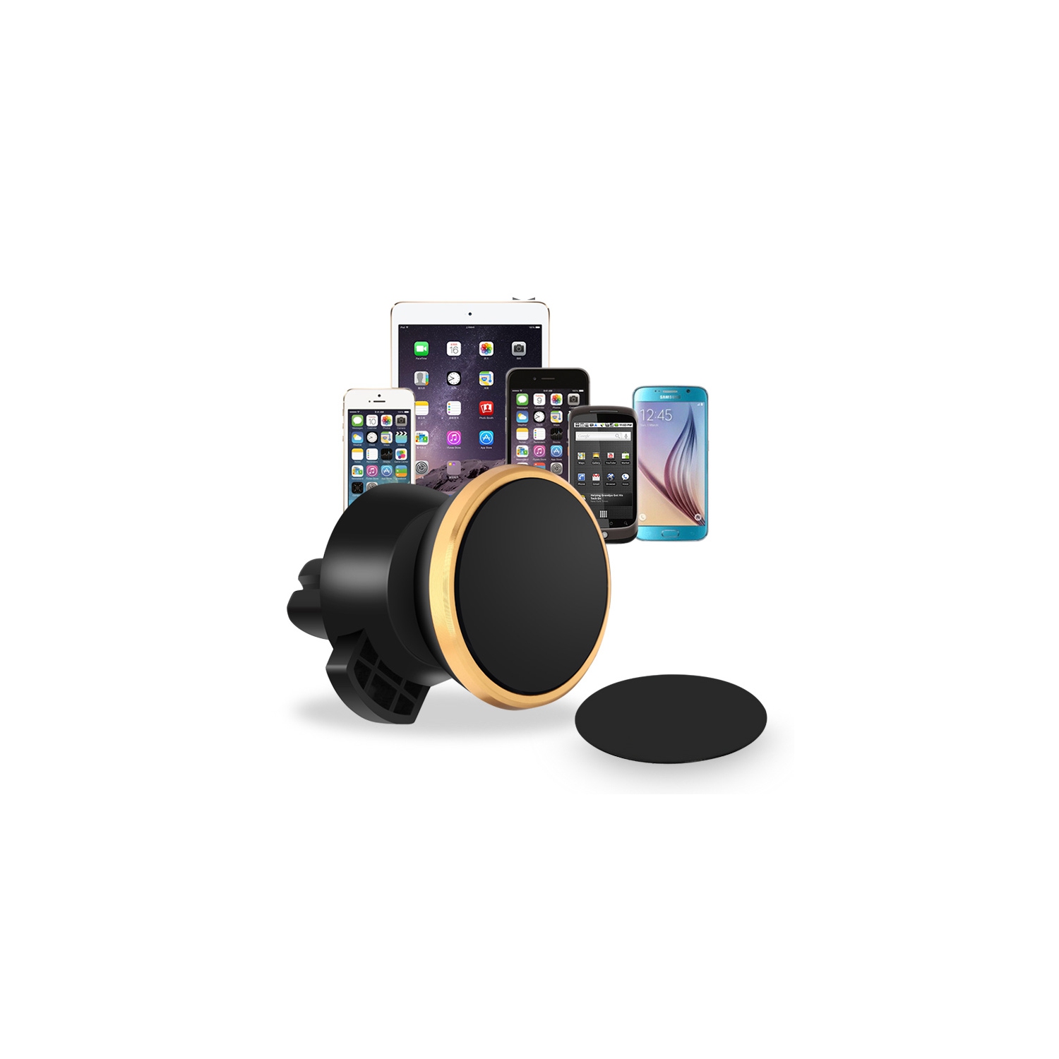 axGear Car Magnetic Air Vent Mount Holder Stand For Cell Phone Iphone GPS Devices