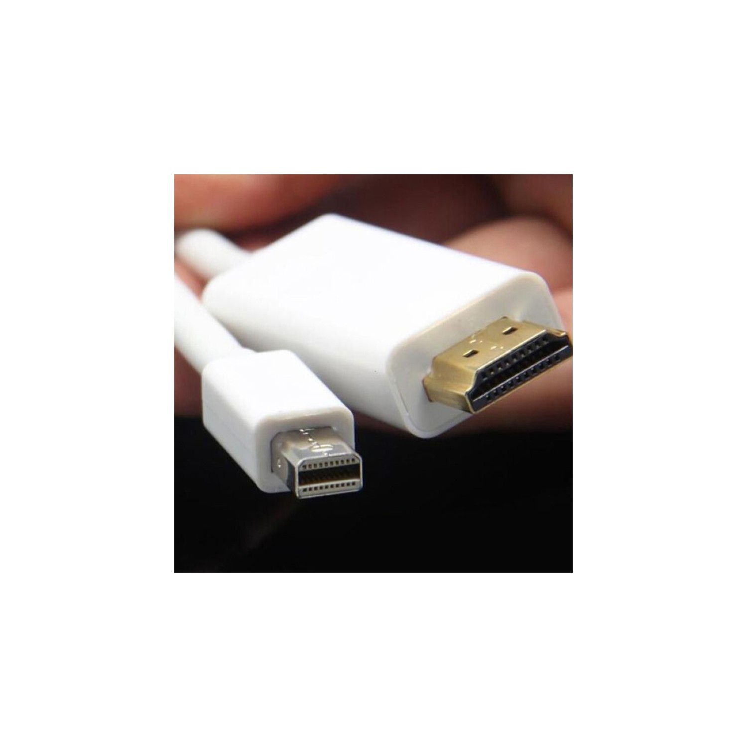 axGear Mini Displayport To HDMI Cable Adapter MM Thunderbolt Video Display Converter 6Ft 1.8M