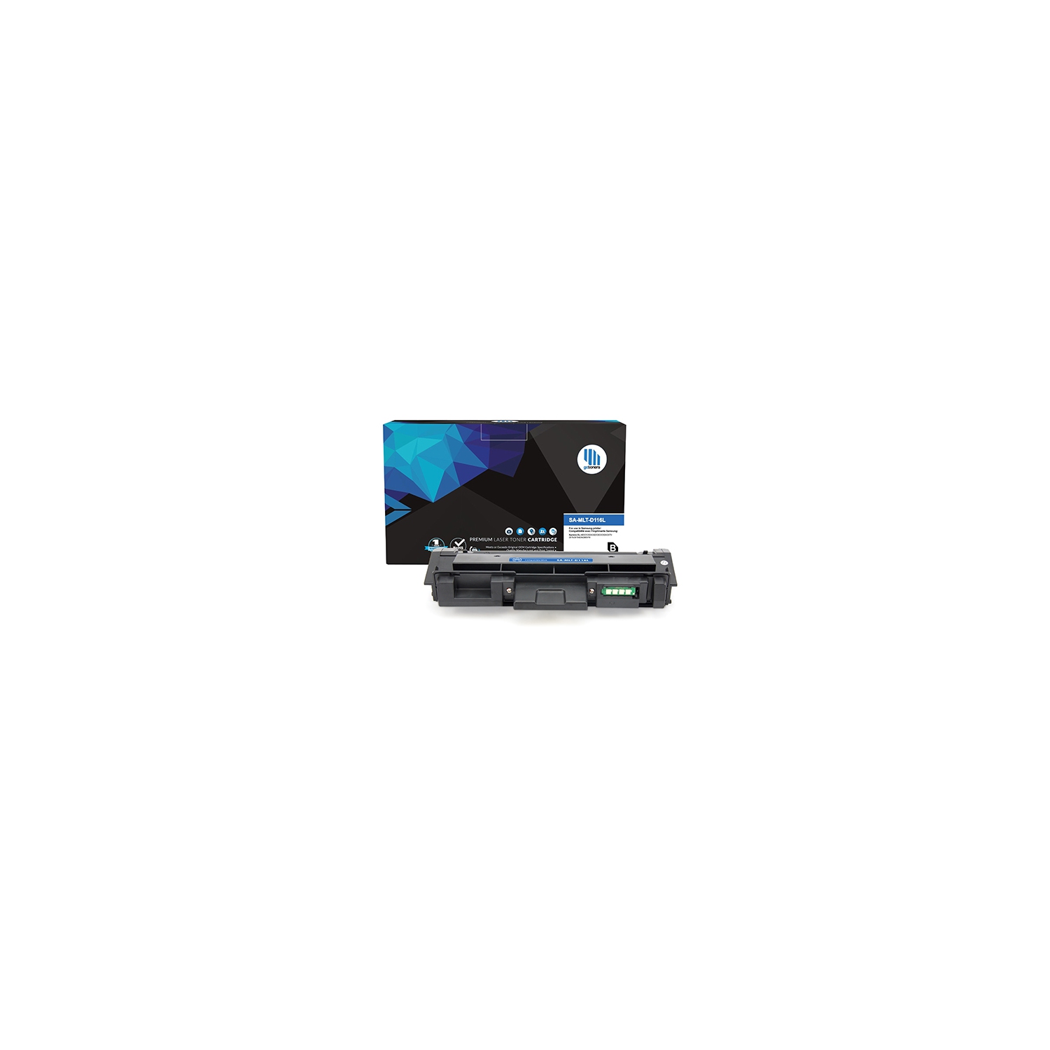 Gotoners™ Samsung New Compatible MLT-D116L Extra Yield Black Toner Cartridge For Xpress SL-M2625/2626/2825/2826, M2675/2676/2875/2876