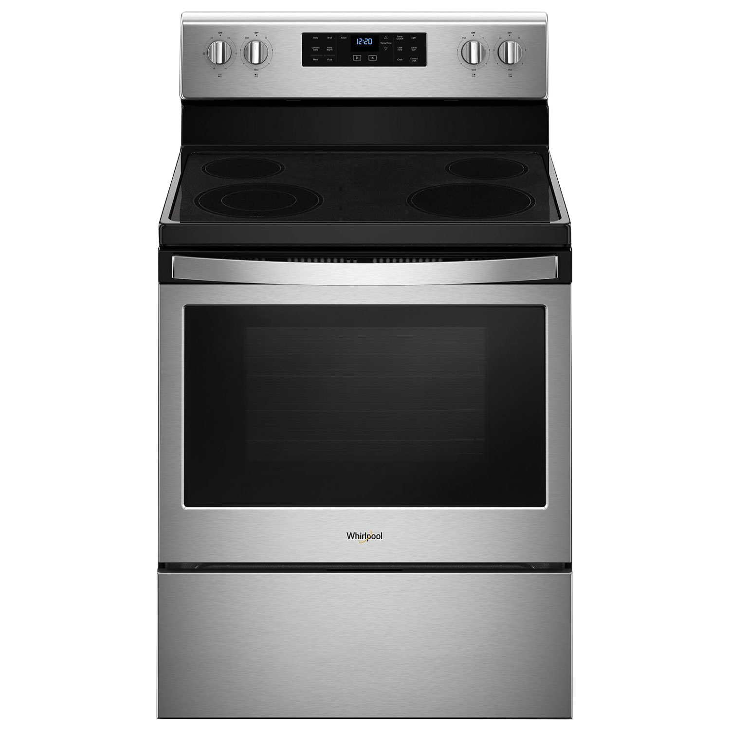 Whirlpool 30" 5.3 Cu. Ft. True Convection Freestanding Electric Range (YWFE521S0HS) - Stainless Steel
