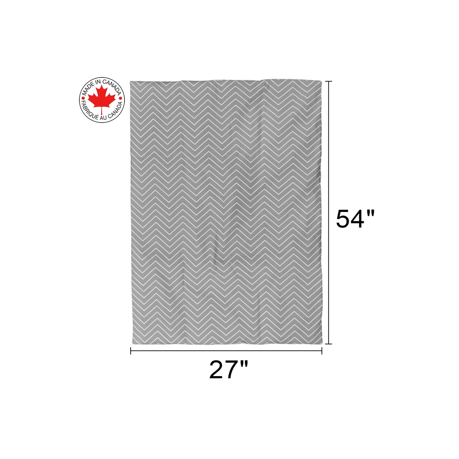 Bebelelo baby crib bedding 4 piece set, perfect for baby girls and boys, gray and white zigzag design