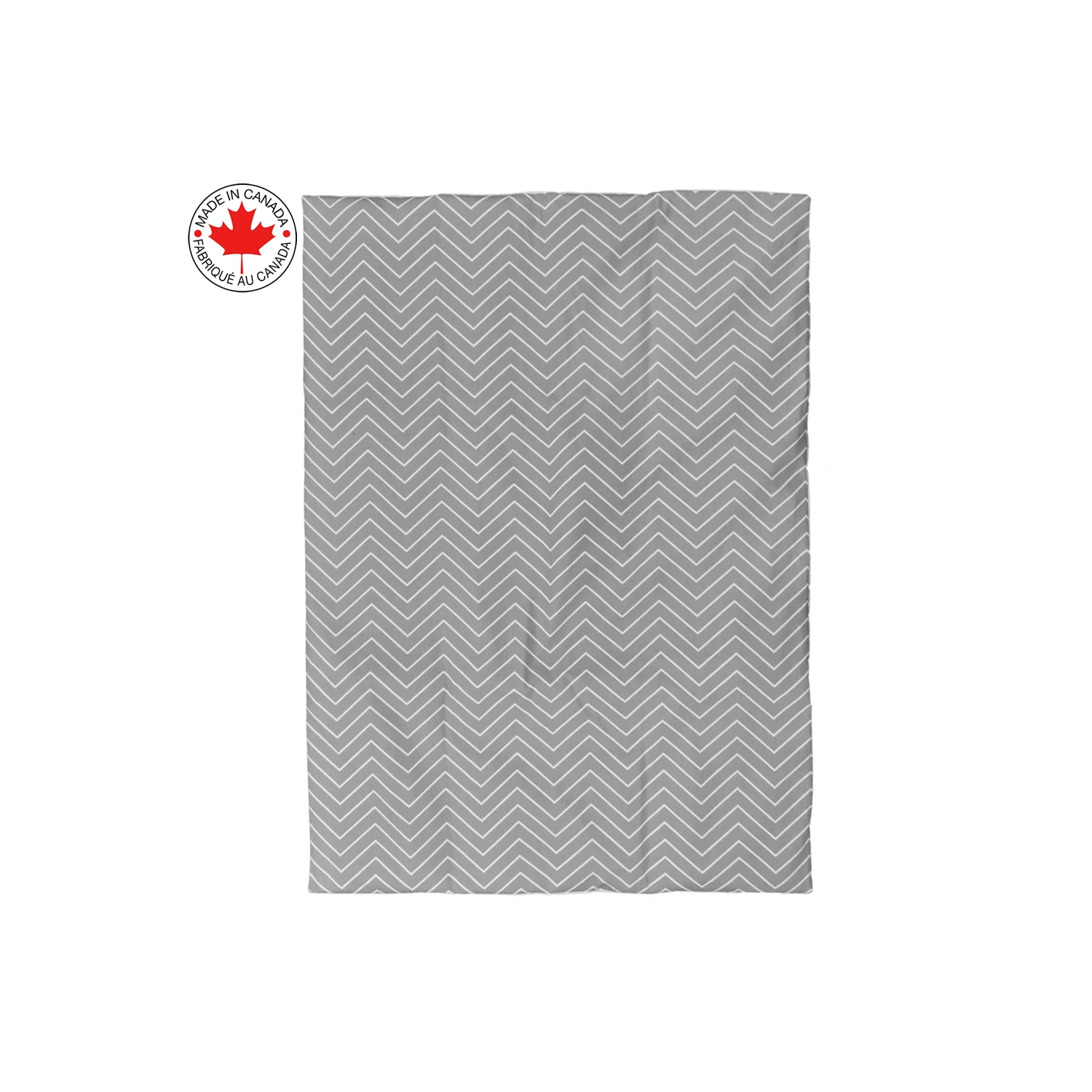 Bebelelo baby crib bedding 4 piece set, perfect for baby girls and boys, gray and white zigzag design