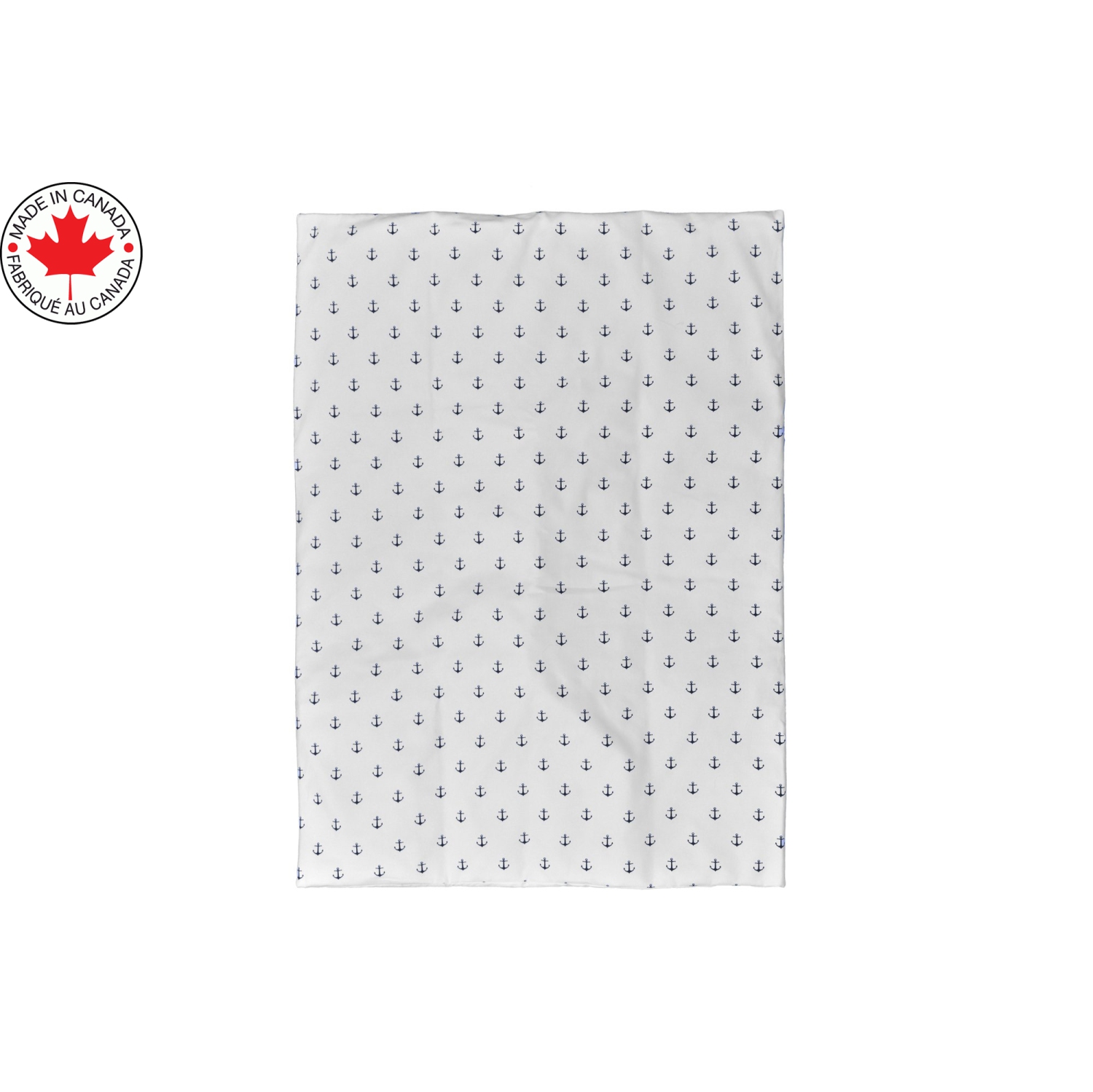 Ensemble de literie 4 pièces pour lit de bébé de BELelo, idéal pour les filles et les garçons, avec une forme d’ancre bleue et blanche