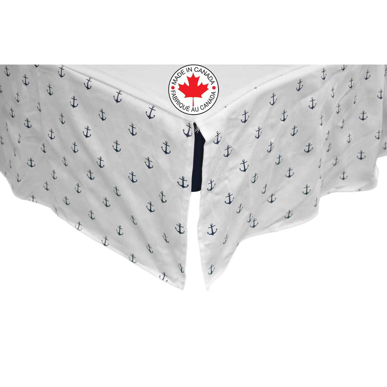 Ensemble de literie 4 pièces pour lit de bébé de BELelo, idéal pour les filles et les garçons, avec une forme d’ancre bleue et blanche