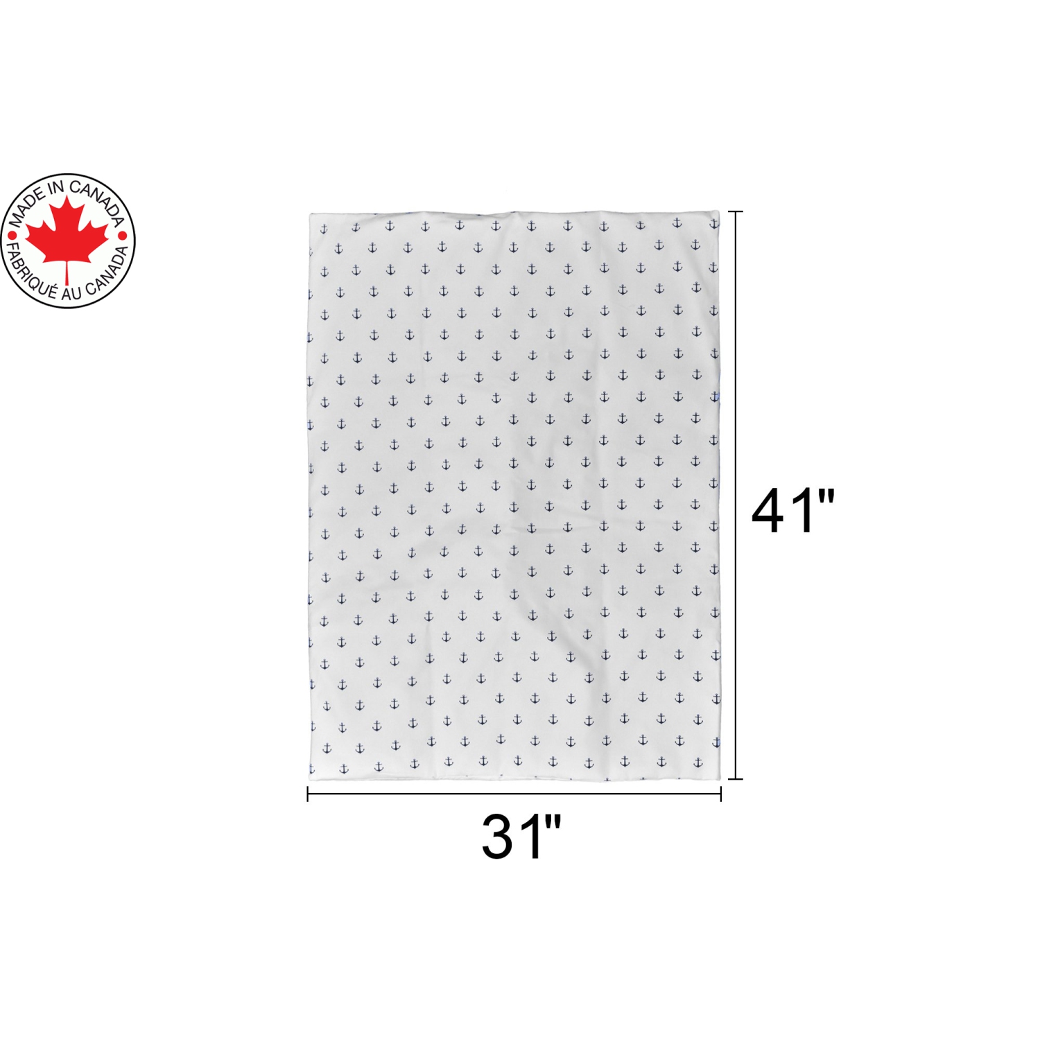 Ensemble de literie 4 pièces pour lit de bébé de BELelo, idéal pour les filles et les garçons, avec une forme d’ancre bleue et blanche