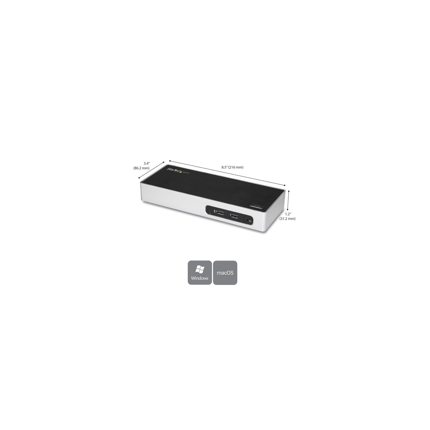Station d’accueil USB 3.0 pour deux moniteurs de StarTech - Mac et Windows - 6x USB 3.0