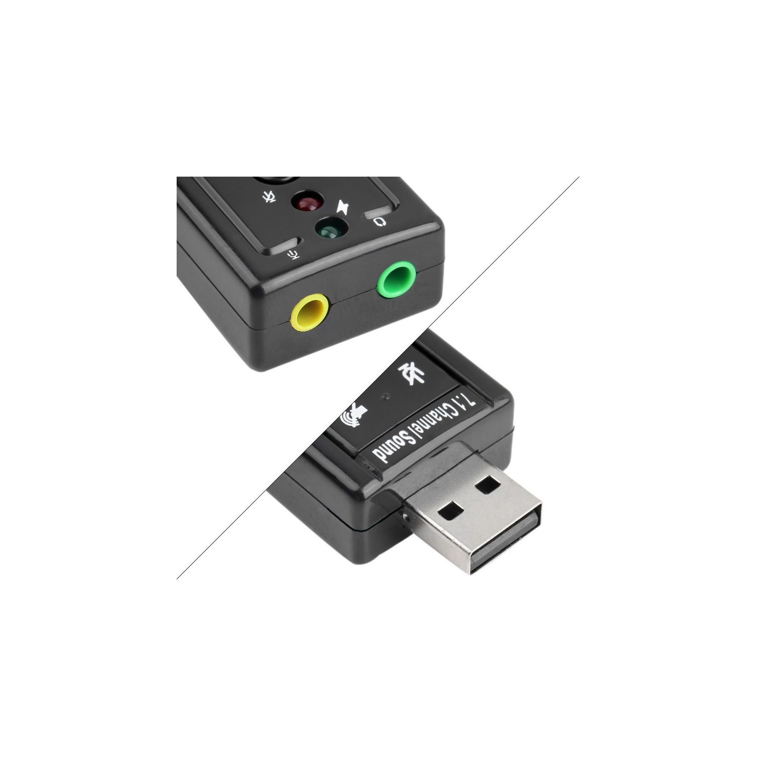 axGear USB 2.0 to Audio External Sound Card Adapter Virtual 7.1 CH Mic Speaker