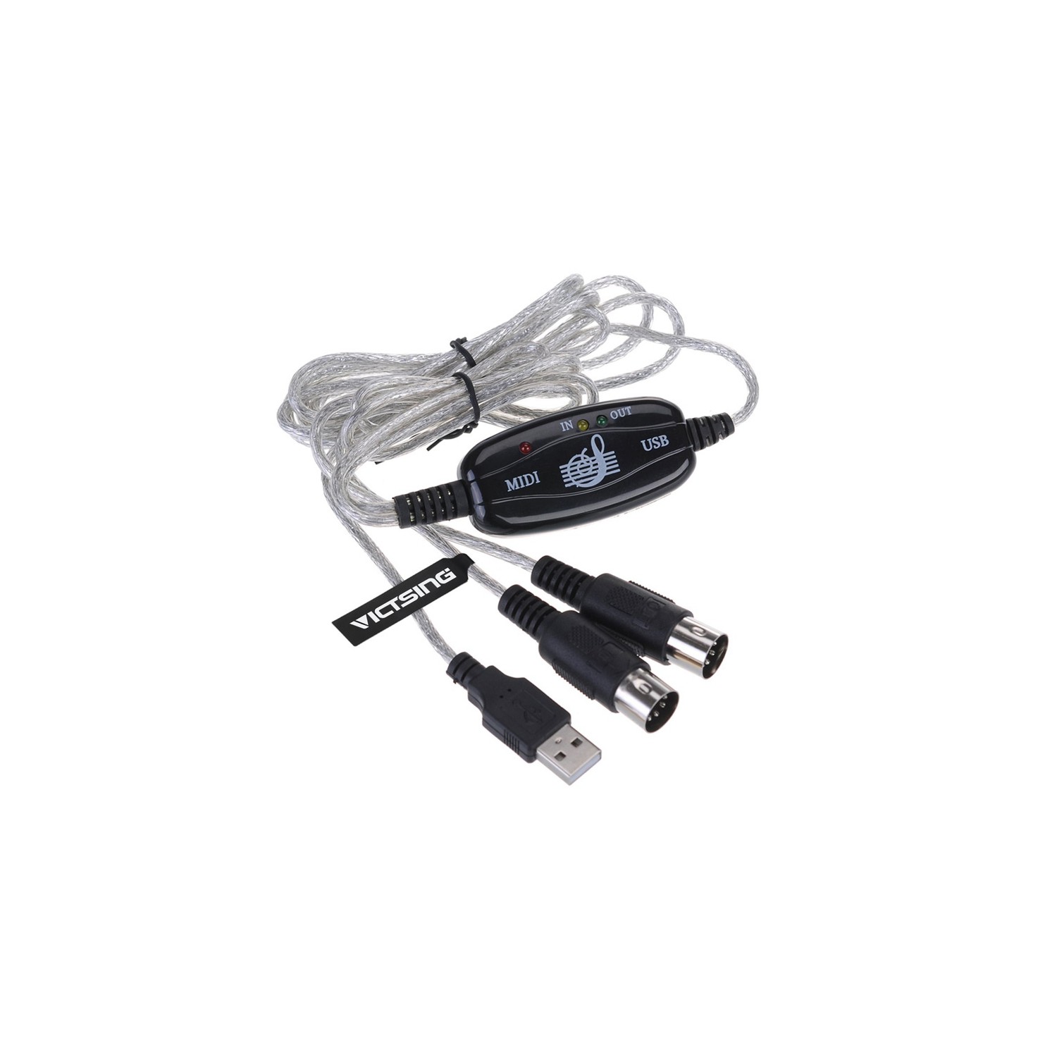 axGear axGear USB To Midi Cable Music Interface Cable Adapter Converter