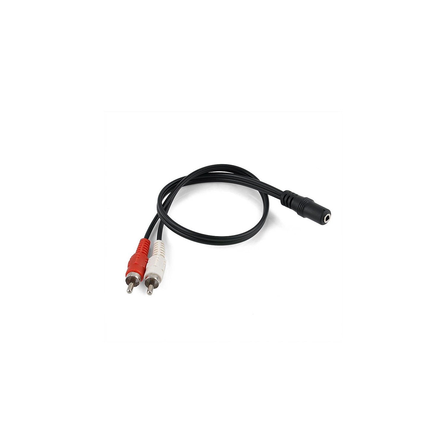 axGear axGear 3.5mm Female To 2 RCA Male Y Stereo Audio Jack Cable Aux Adapter Connector Plug F/M