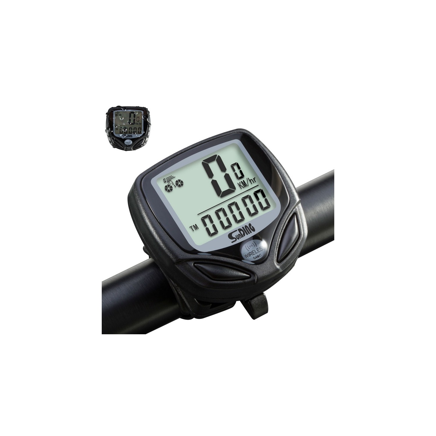 axGear Bike Speedometer LCD Wireless Bicycle Computer Odometer Cadence Waterproof