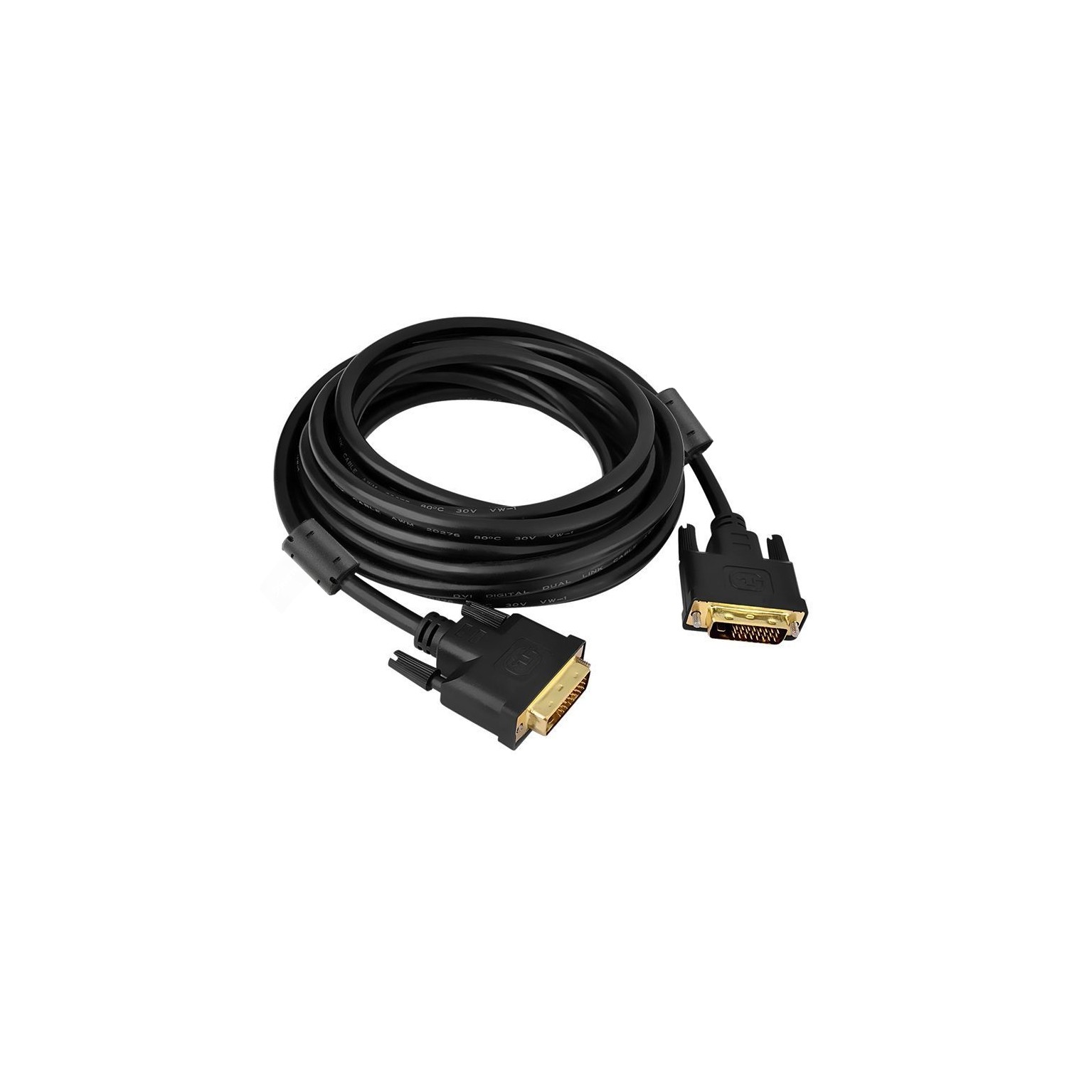 axGear DVI Cable DVI-D Dual Link Digital Video Cable for PC LCD TV Monitor Wire 15Ft 5M