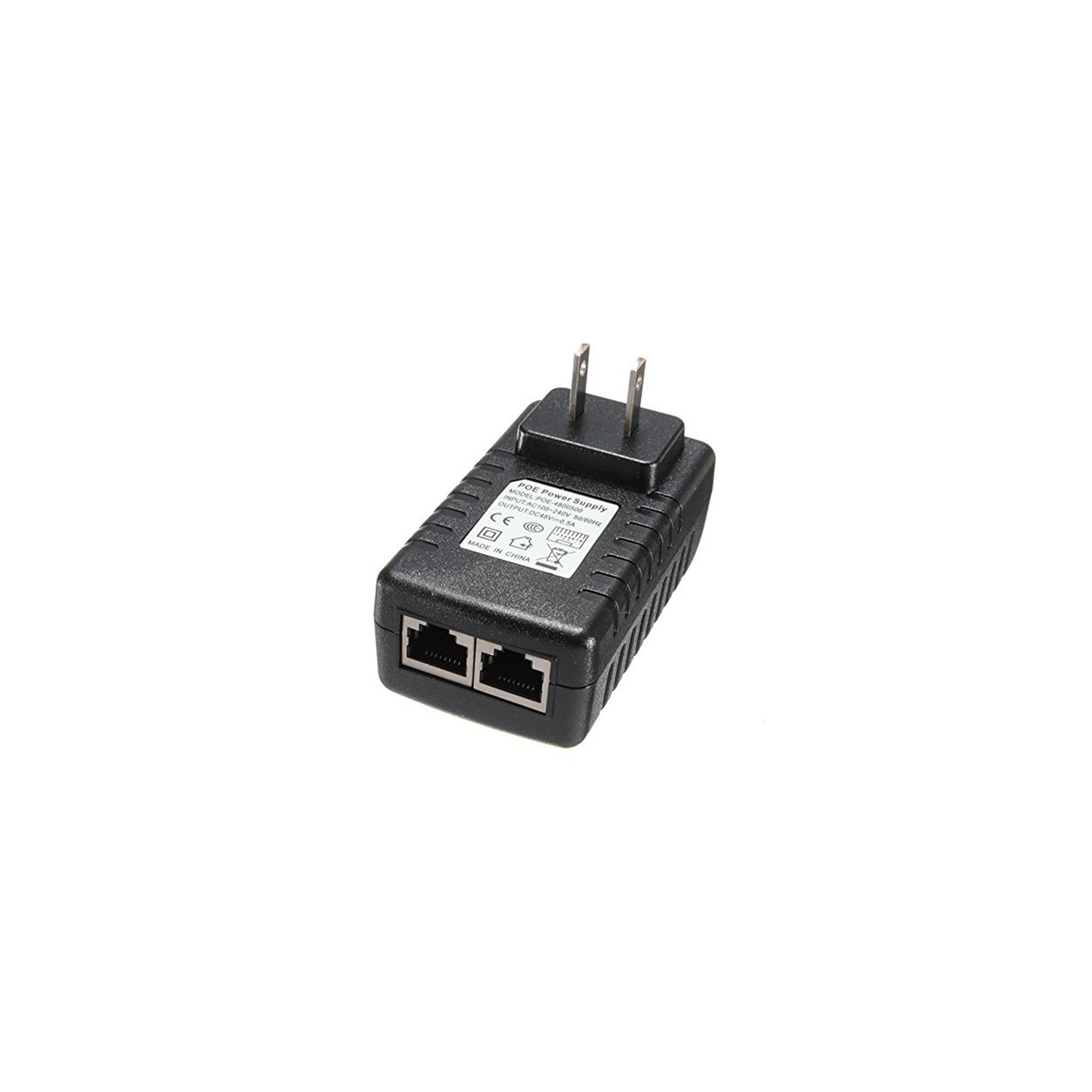 axGear PoE Power Injector 48V 0.5A Power Over Ethernet Adapter For