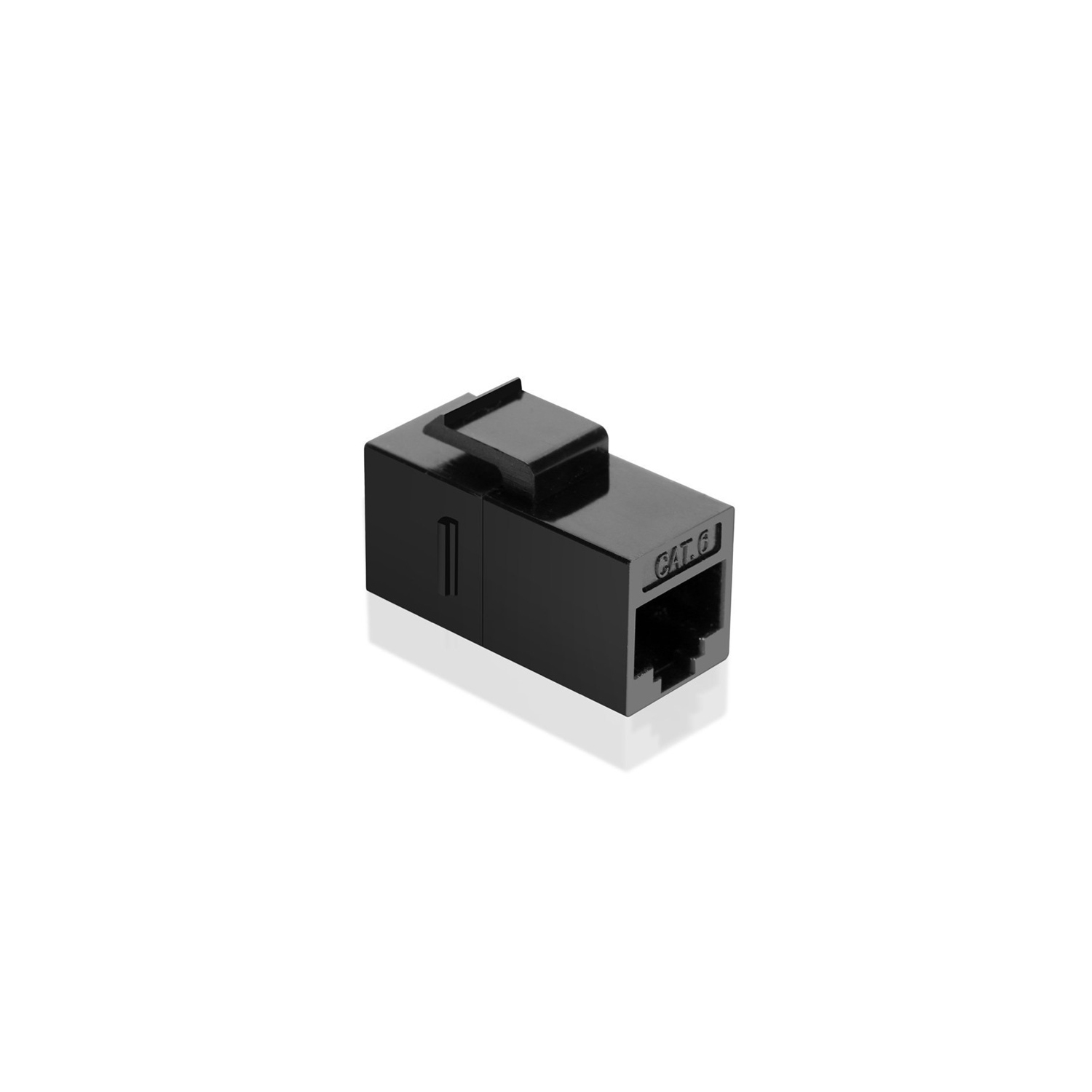 AXGear – Connecteur en ligne Keystone RJ45 femelle à femelle, raccord encliquetable CAT6 - noir