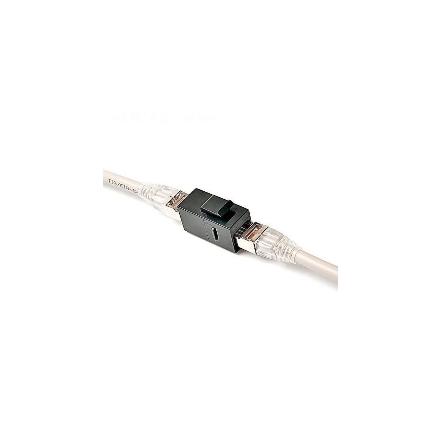 AXGear – Connecteur en ligne Keystone RJ45 femelle à femelle, raccord encliquetable CAT6 - noir