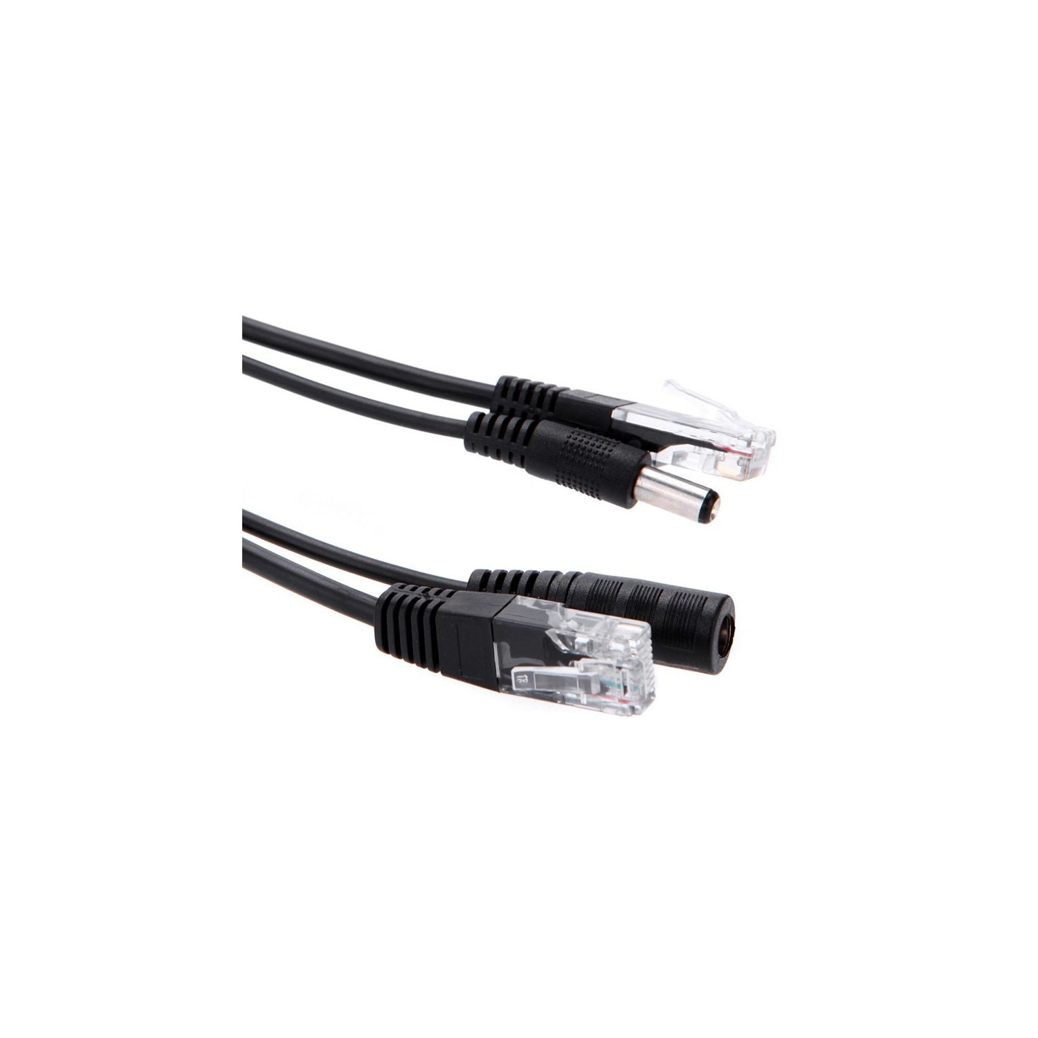 Injecteur PoE passif et trousse de répartiteur d’axGear Adaptateur de câble d’alimentation par Ethernet 5 V 12 V 24 V 48 V.