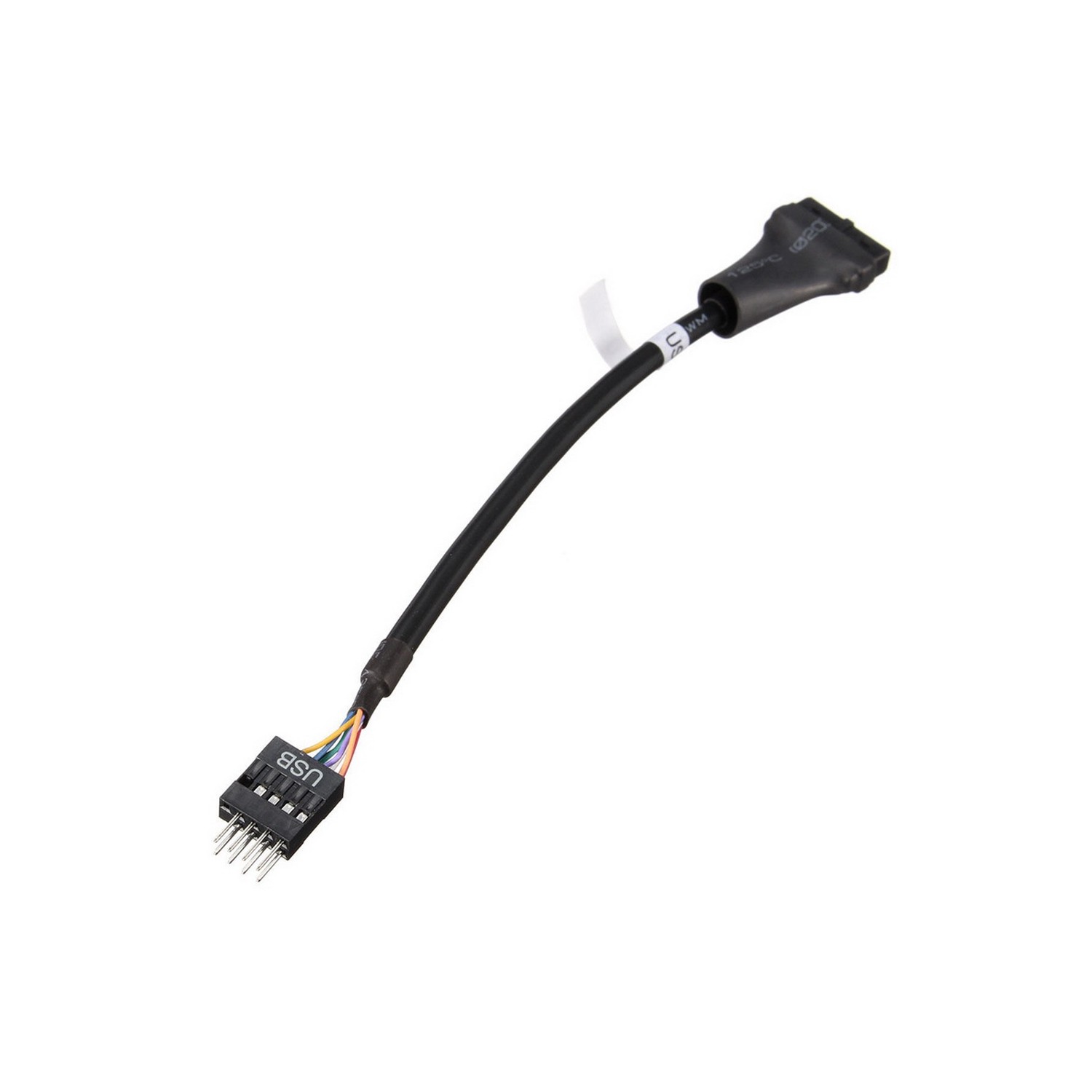 AXGEAR – Câble adaptateur convertisseur USB femelle 3.0 20 broches vers USB mâle 2.0 9 broches