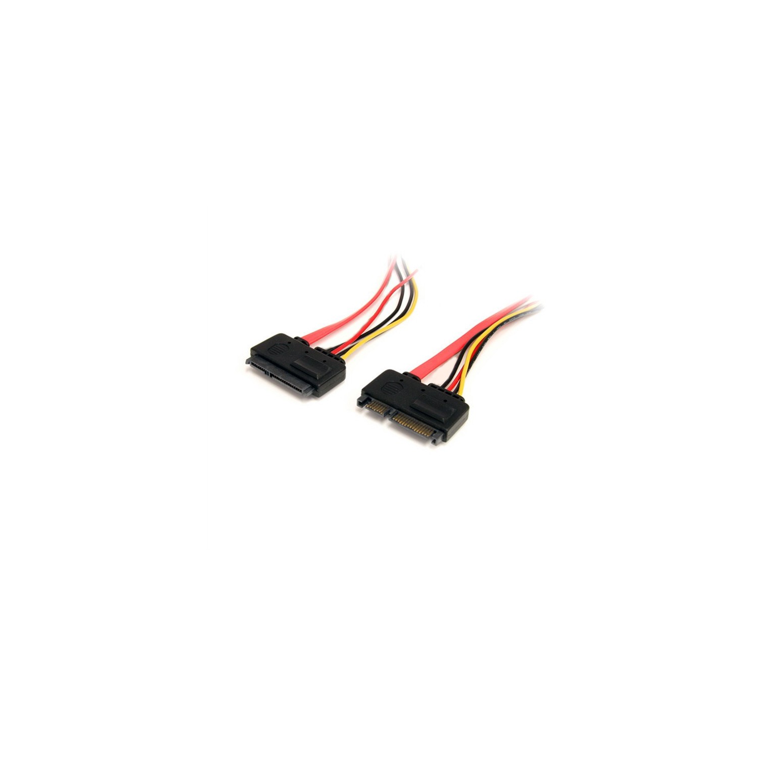 axGear 12'' Male to Female 7+15 Pin Serial SATA Data Power Combo Extend Extension Cable