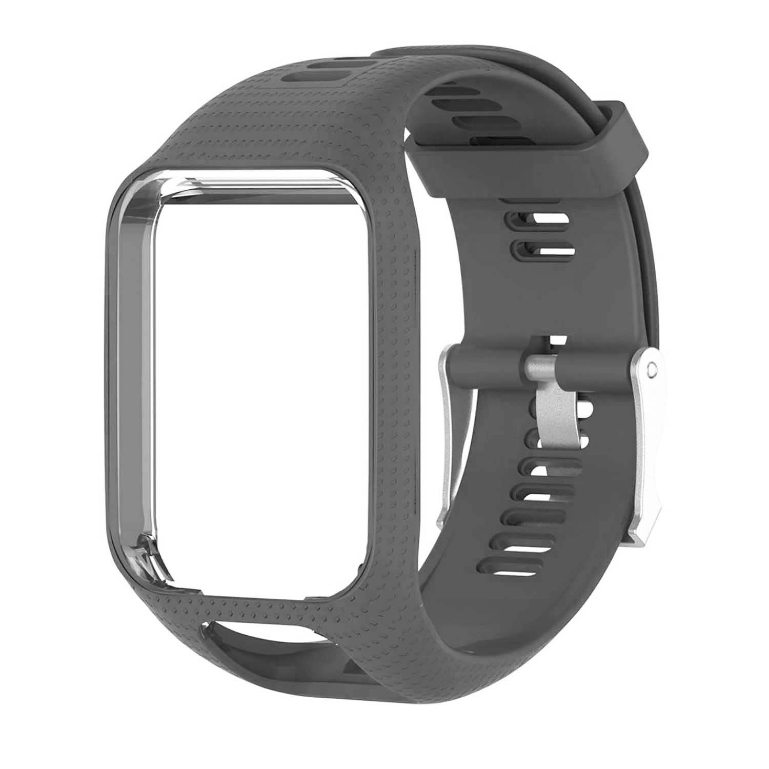 StrapsCo Replacement Band Strap for TomTom Runner 2 & 3 Watch in Charcoal