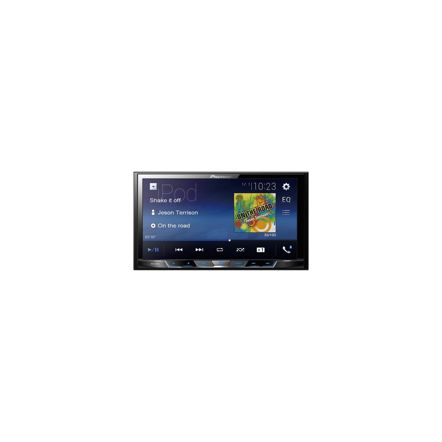Pioneer MVH-300EX Digital Multimedia Video Receiver with 7" WVGA Display, and Built-in Bluetooth