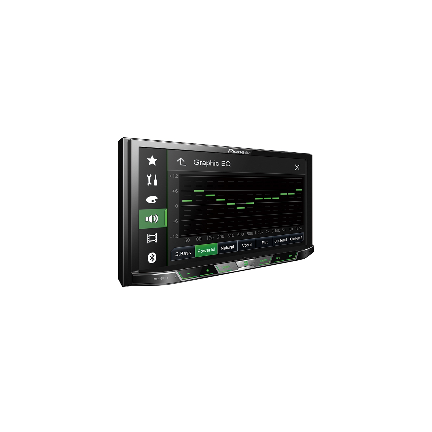 Pioneer MVH-300EX Digital Multimedia Video Receiver with 7" WVGA Display, and Built-in Bluetooth